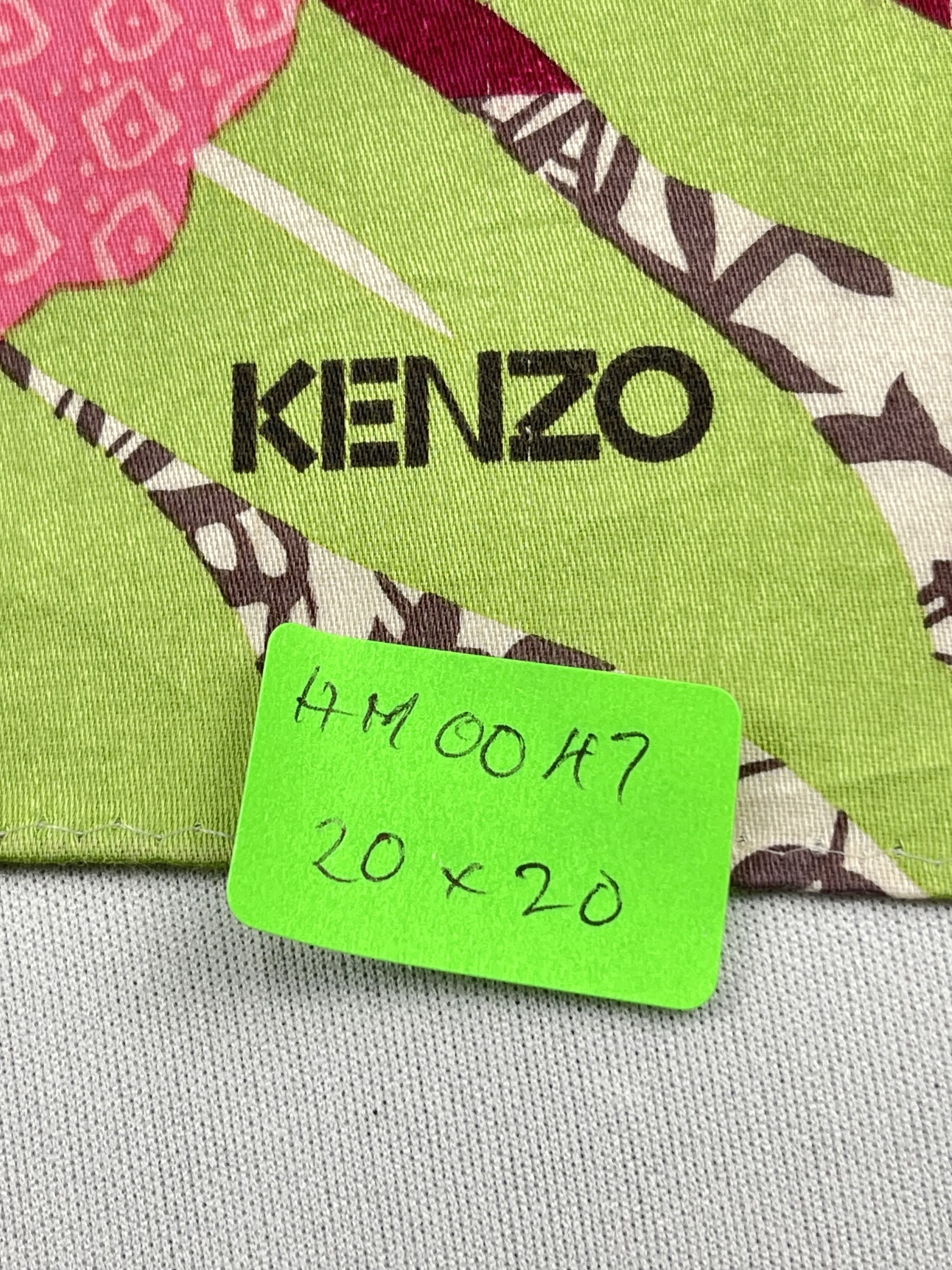 Kenzo Vintage Kenzo Handkerchief Pocket Square Bandana HM0047 Size ONE SIZE - 10 Thumbnail