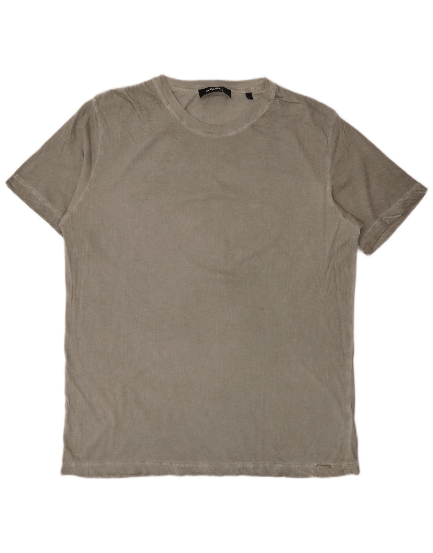 Diesel Mens T-Shirt Top Large Grey Cotton Size US XL / EU 56 / 4 - 1 Thumbnail