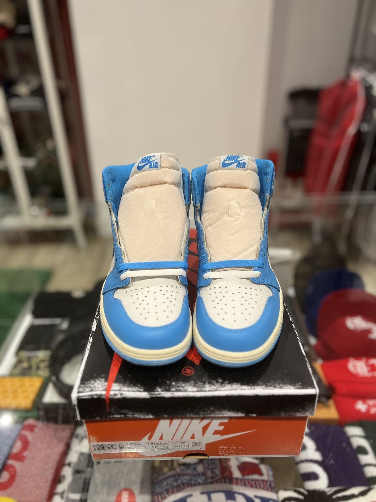 Jordan Brand Jordan 1 High OG UNC Reimagined Size: 9.5 Size US 9.5 / EU 42-43 - 3 Thumbnail