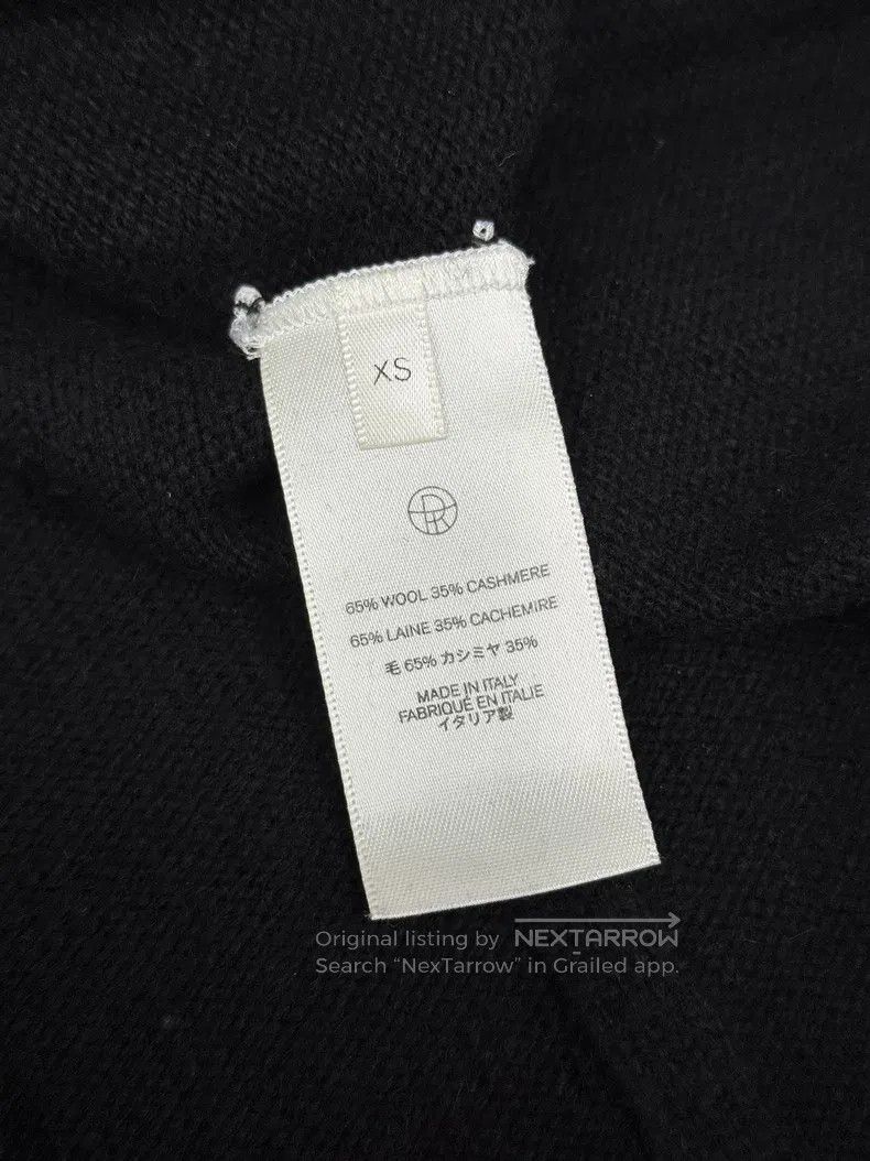 The Row The Row Black Crew Neck Wool Cashmere Sweater Long Sleeve Size XS / US 0-2 / IT 36-38 - 4 Thumbnail