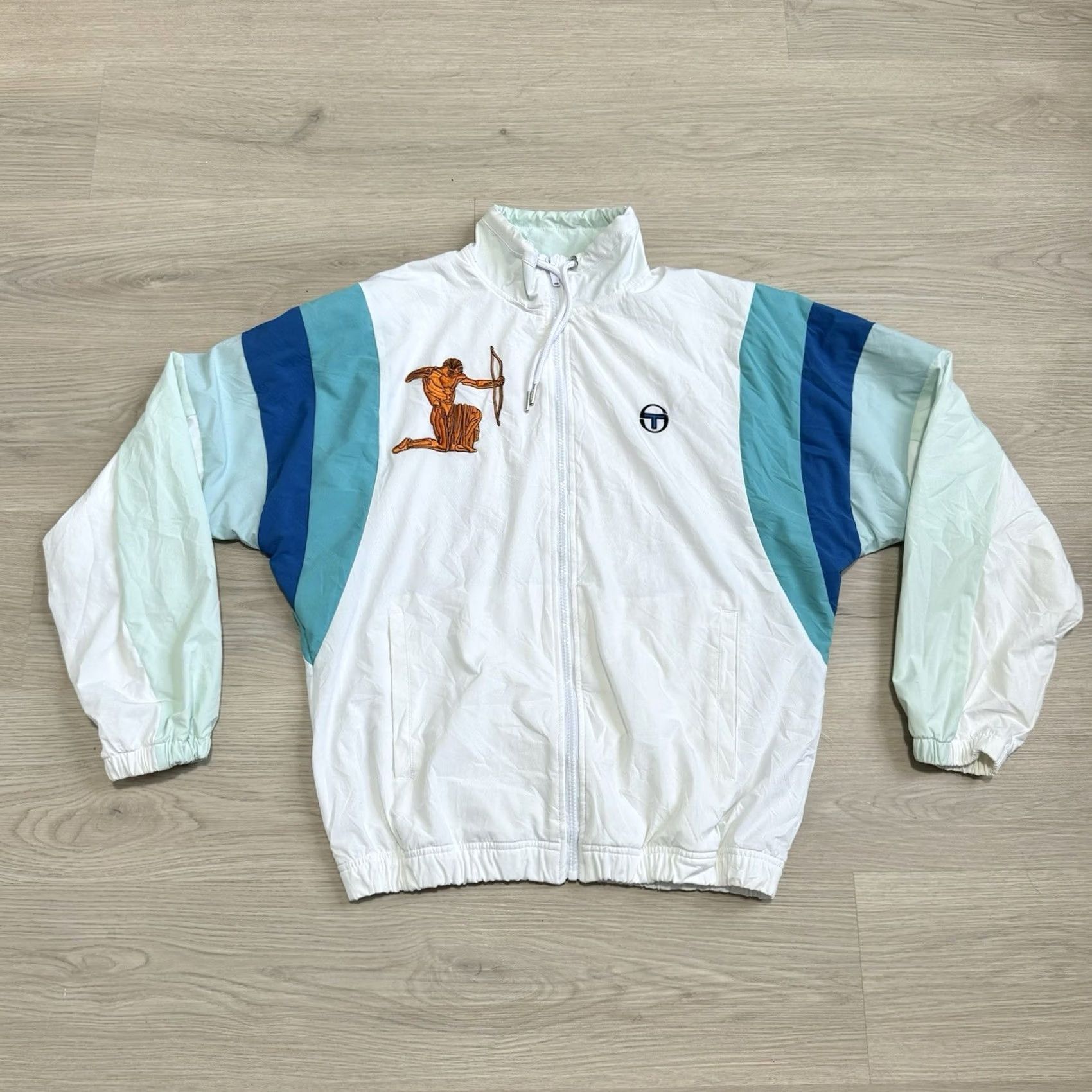 Sergio Tacchini Sergio Tacchini Court Arezzo Track Jacket Sz S Multicolor Men Zip Nylon Mid-Length 60007-052 Size US S / EU 44-46 / 1 - 2 Thumbnail