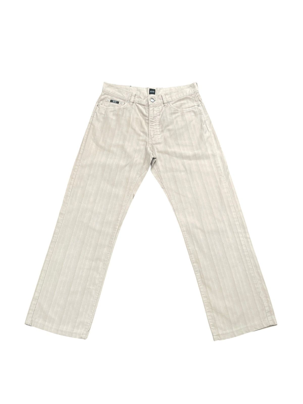 Designer Vintage Hugo Boss Herringbone Twill Size US 33 - 1 Thumbnail