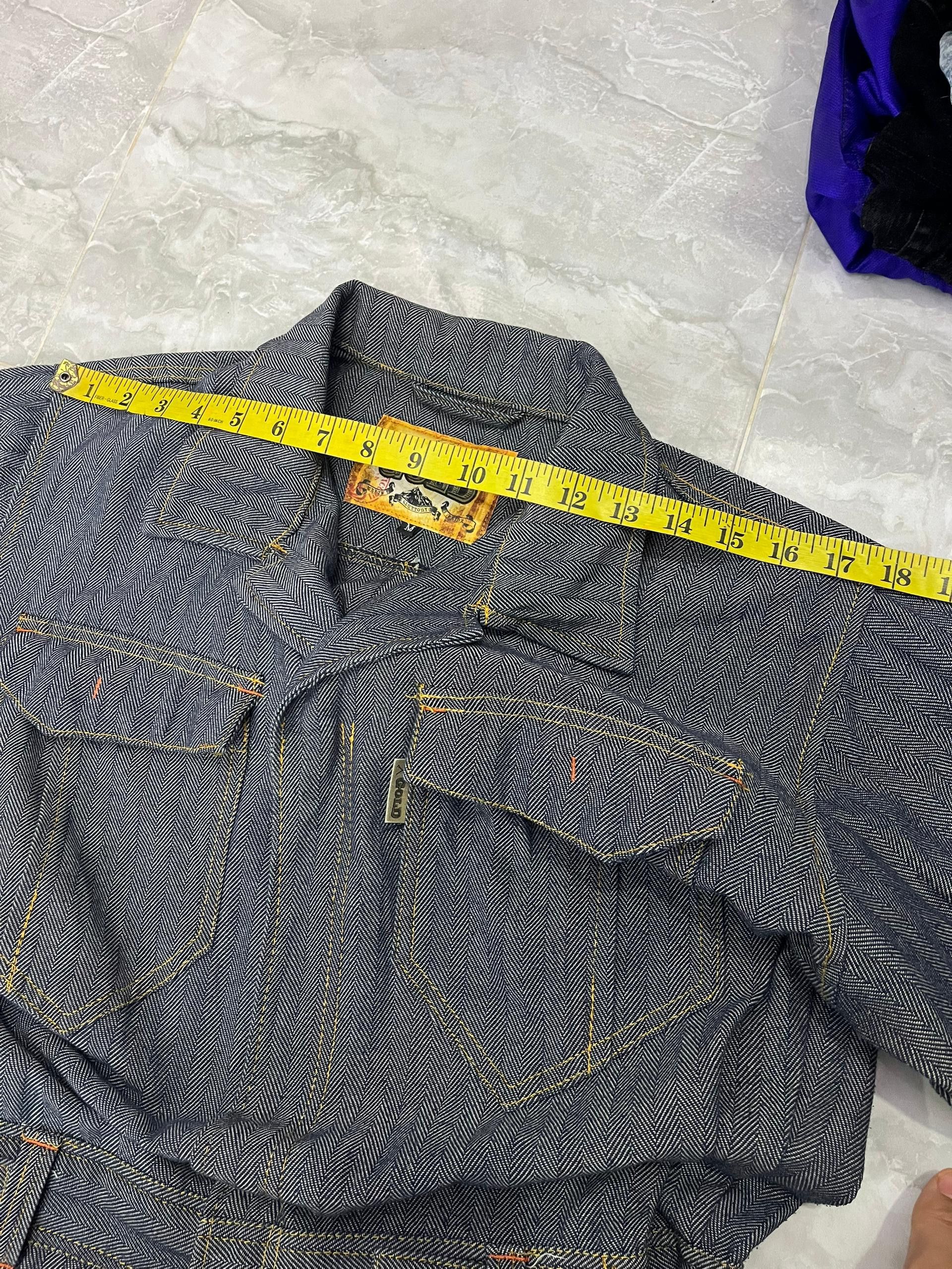Japanese Brand Zack Styles Gold Herringbone Denim Coverall Size US S / EU 44-46 / 1 - 20 Thumbnail