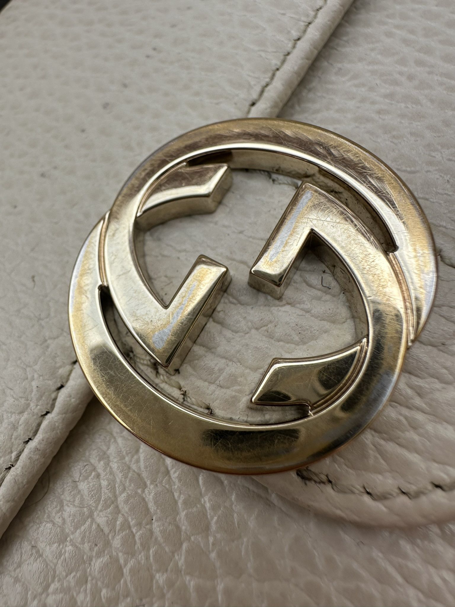 Gucci Gucci Wallet Compact Interlocking G Dollar Logo Ivory Size ONE SIZE - 5 Thumbnail