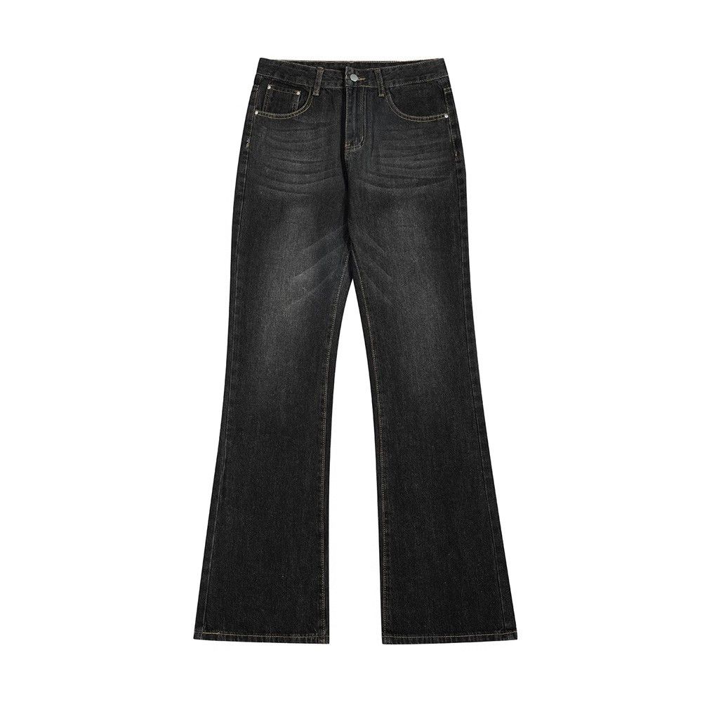 Japanese Brand Men's American loose wide-leg loose flared jeans Size US 34 / EU 50 - 1 Thumbnail