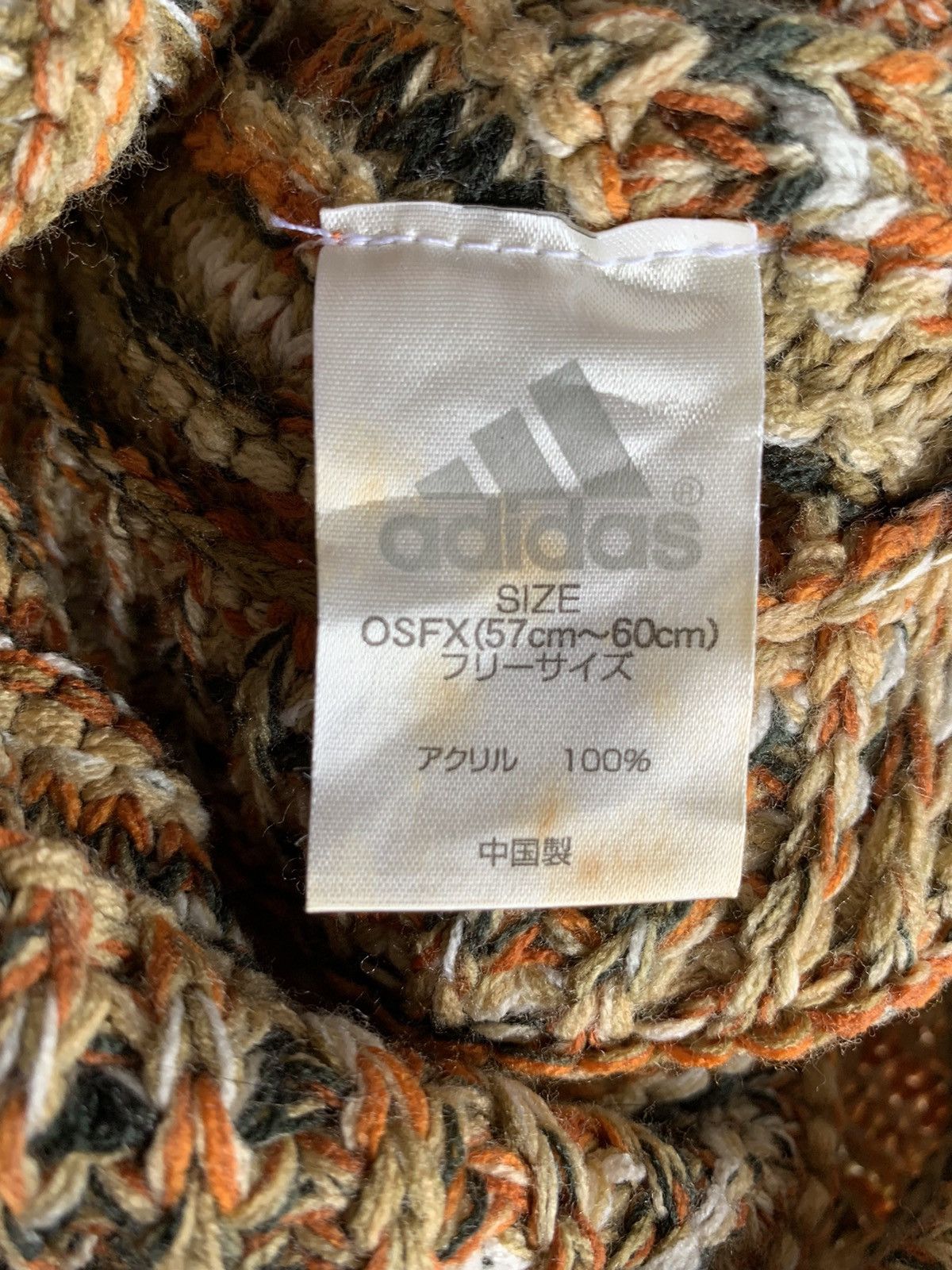Adidas × Vintage HIPPIES STYLE Adidas Multicolour Long Beanie Hat Size ONE SIZE - 9 Thumbnail