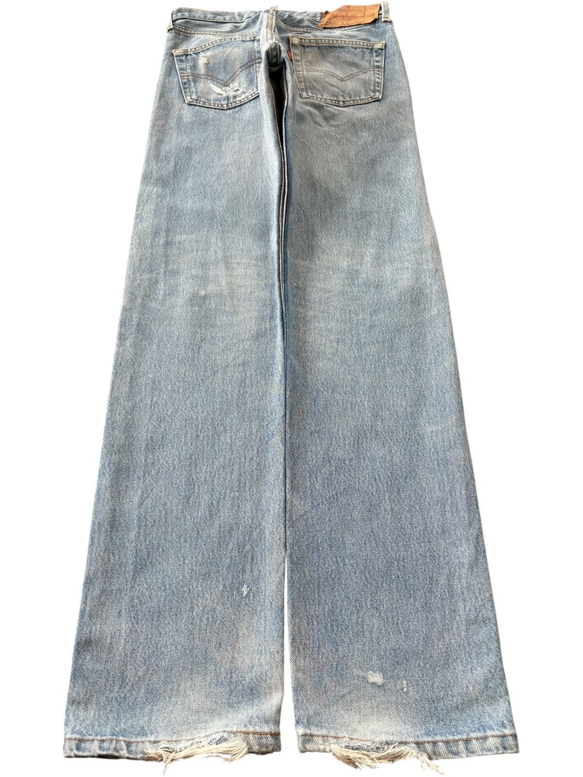 Levi's Vintage 90s Levis 501 Ripped Heavy Distressed Loose Jeans Size US 30 / EU 46 - 2 Thumbnail