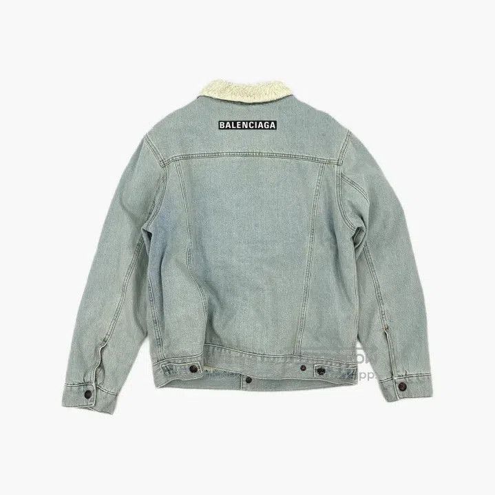 Balenciaga Balenciaga Sherpa Lined Denim Jacket. Size US S / EU 44-46 / 1 - 3 Thumbnail