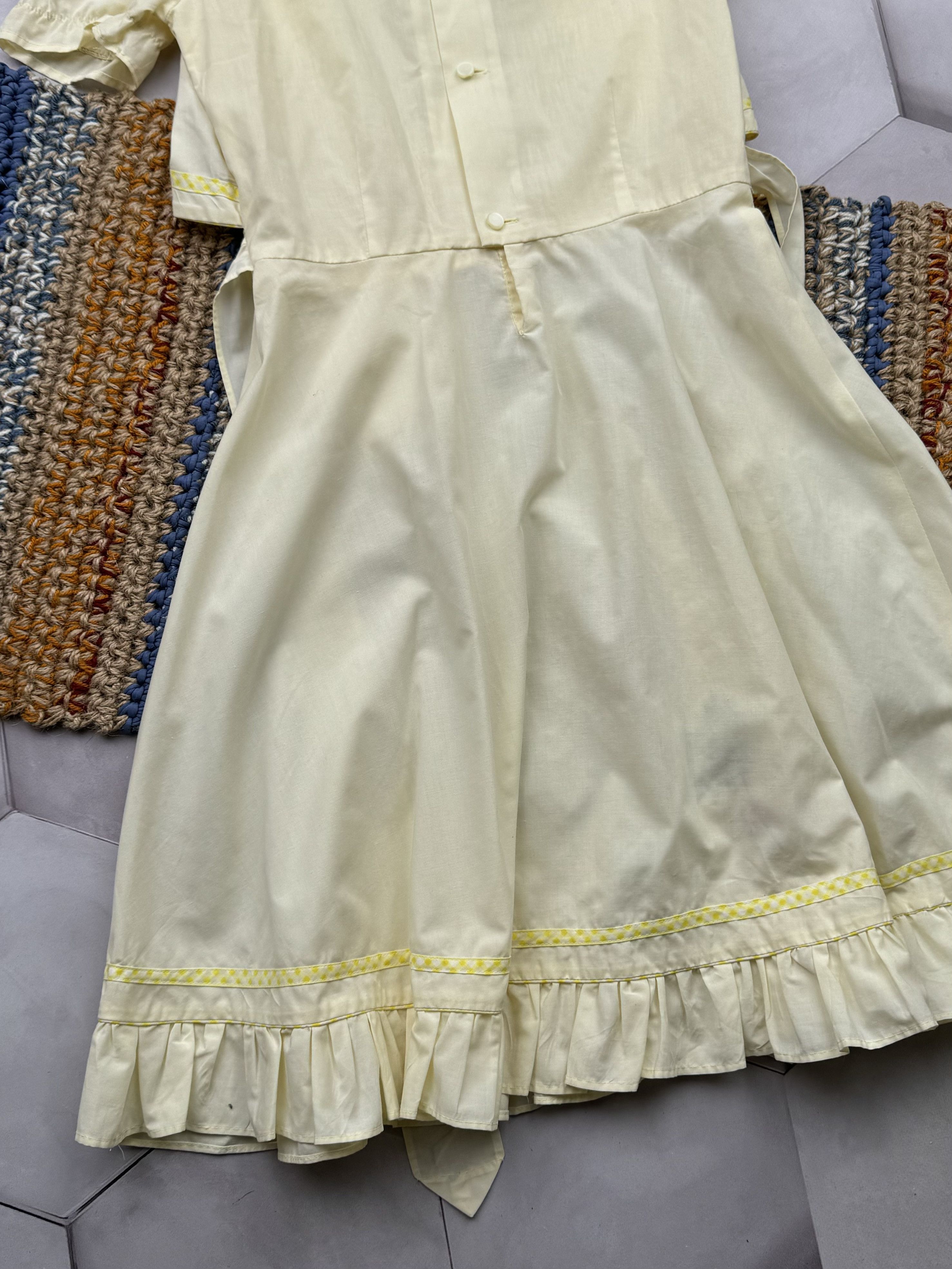 Vintage Vintage Retro Dress With Belt (ES9) Size XS / US 0-2 / IT 36-38 - 10 Thumbnail