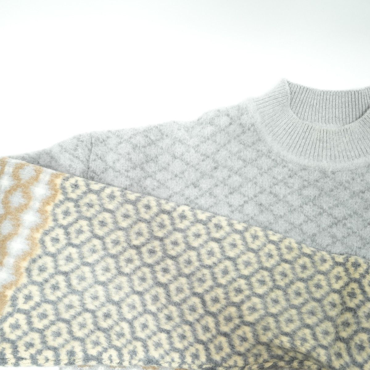 Jil Sander JIL SANDER FAIR ISLE INTARSIA KNIT Size US S / EU 44-46 / 1 - 3 Thumbnail