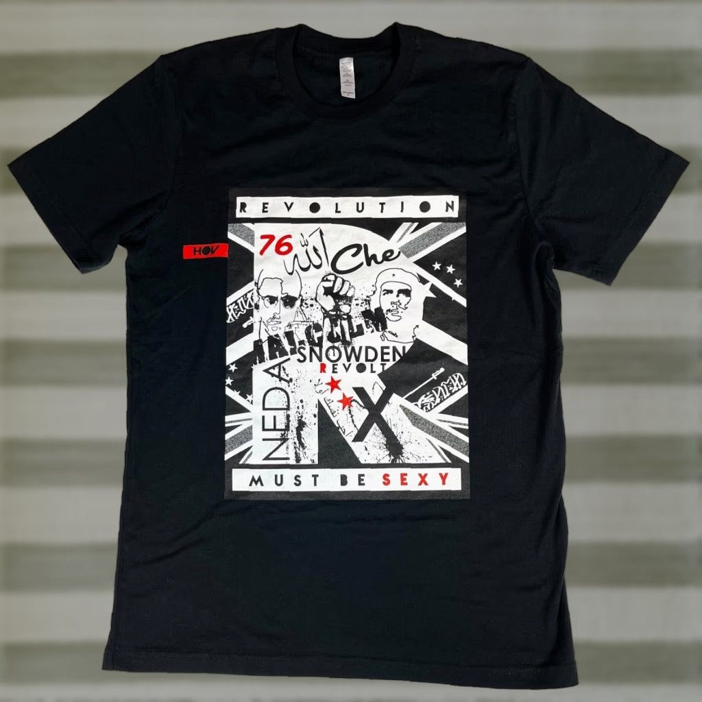 Vintage NWOT 'Revolution Must Be Sexy' T-Shirt Sz M Unbranded Unisex Adults Short Sleeve Crew Neck 100% Cotton Black Mens Womens Size US M / EU 48-50 / 2 - 1 Thumbnail