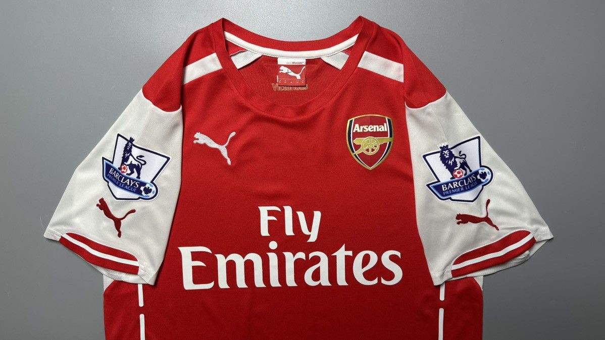 Puma ARSENAL PUMA 2014/2015 FOOTBALL SOCCER HOME JERSEY #11 OZIL Size US M / EU 48-50 / 2 - 3 Thumbnail