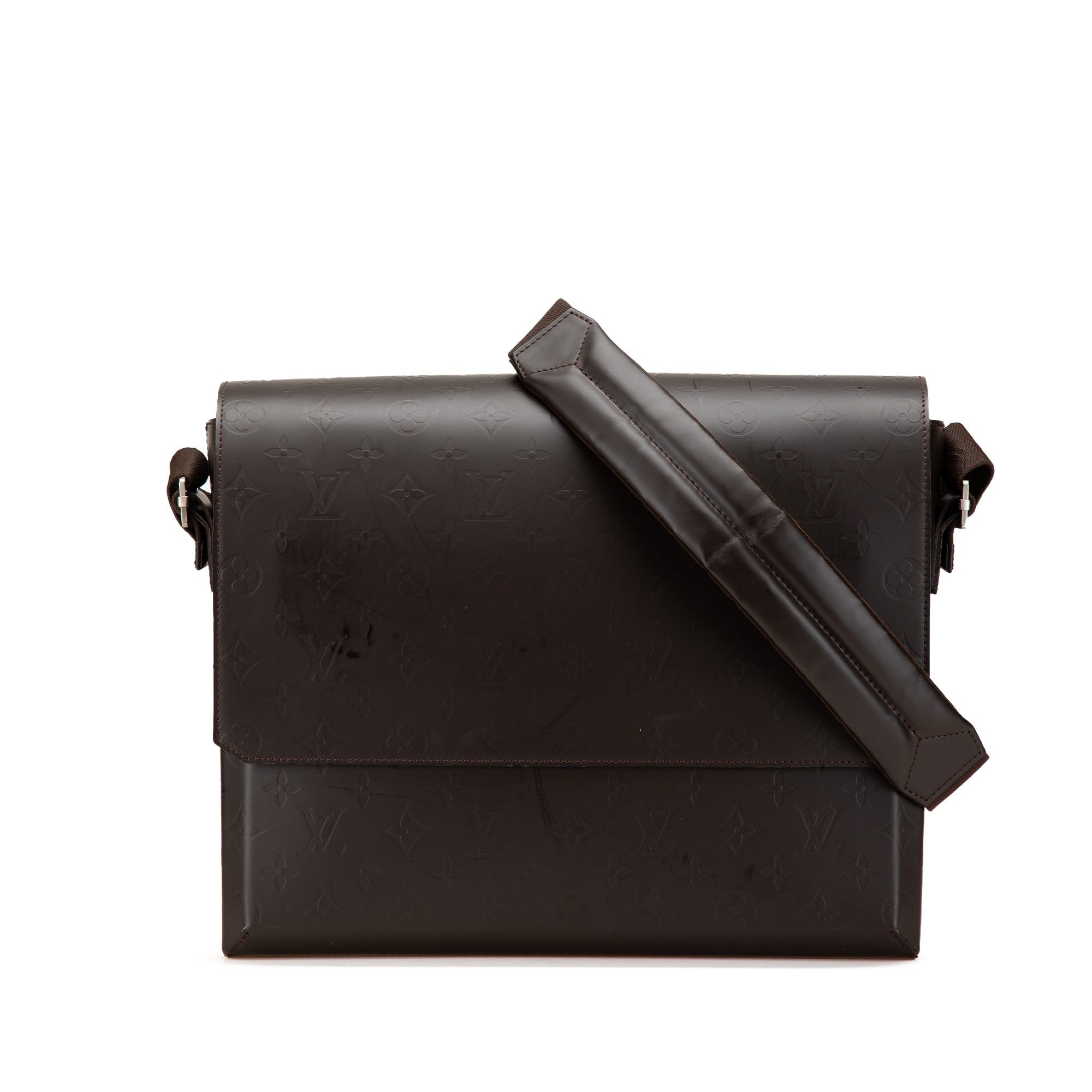 Louis Vuitton Brown Monogram Glace Fonzie Crossbody Bag, Women's