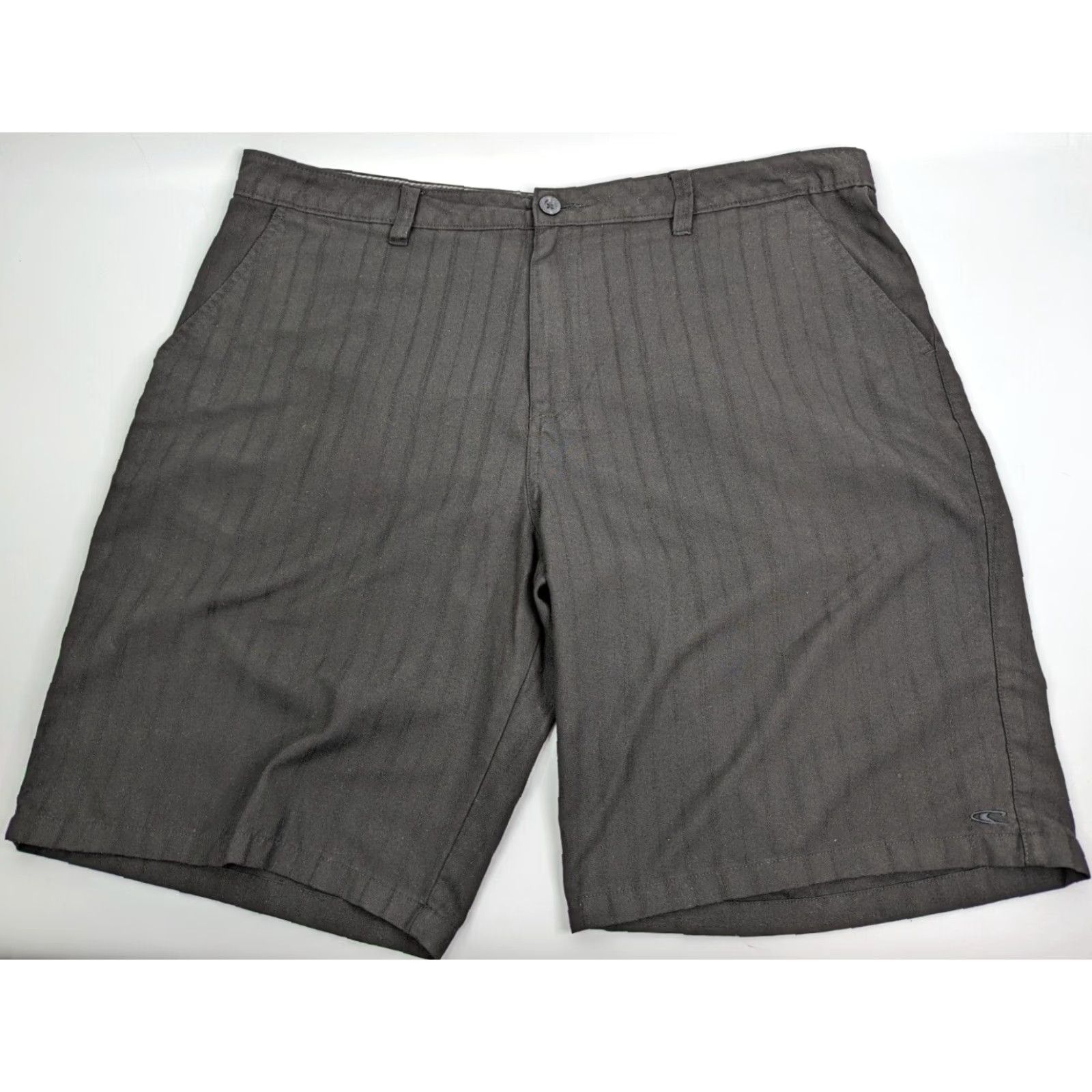 O'Neill O'Neill Black Pinstripe Shorts Pockets Flat Front Casual Men's Size 40 Size US 40 / EU 56 - 2 Thumbnail