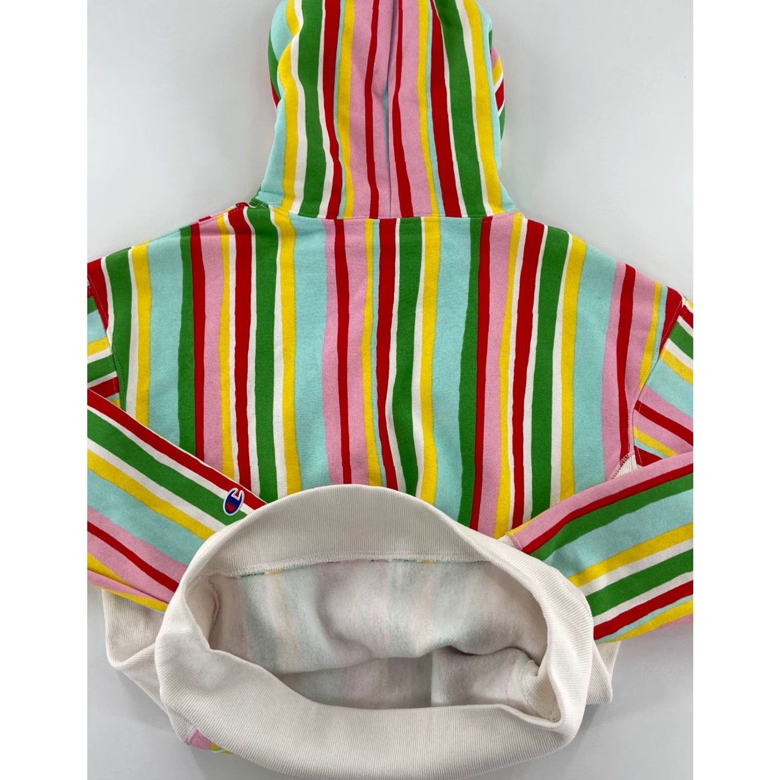 Champion Champion Susan Alexandra Watermelon Stripe Reverse Weave Hoodie Women's Small Multicolor Size S / US 4 / IT 40 - 7 Thumbnail