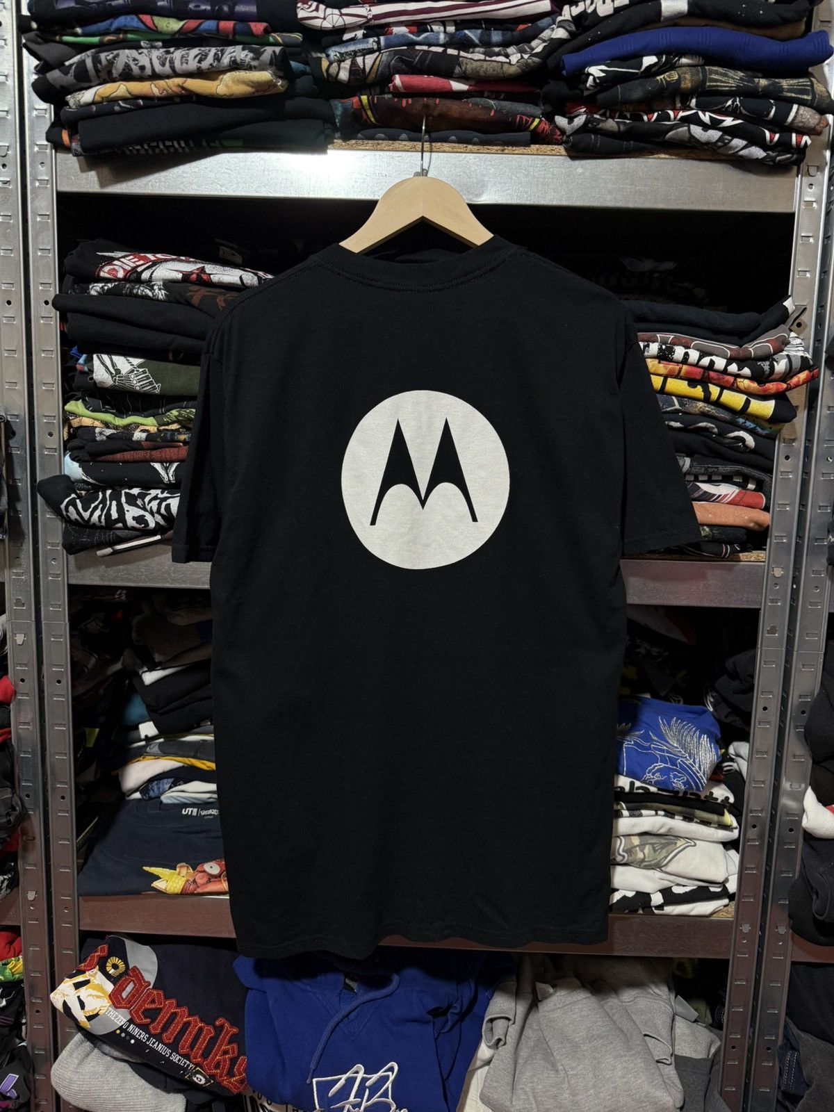 Motorola Vintage 1990’s Motorola Big Design Graphic T-Shirt Y2K Hype Size US L / EU 52-54 / 3 - 1 Thumbnail