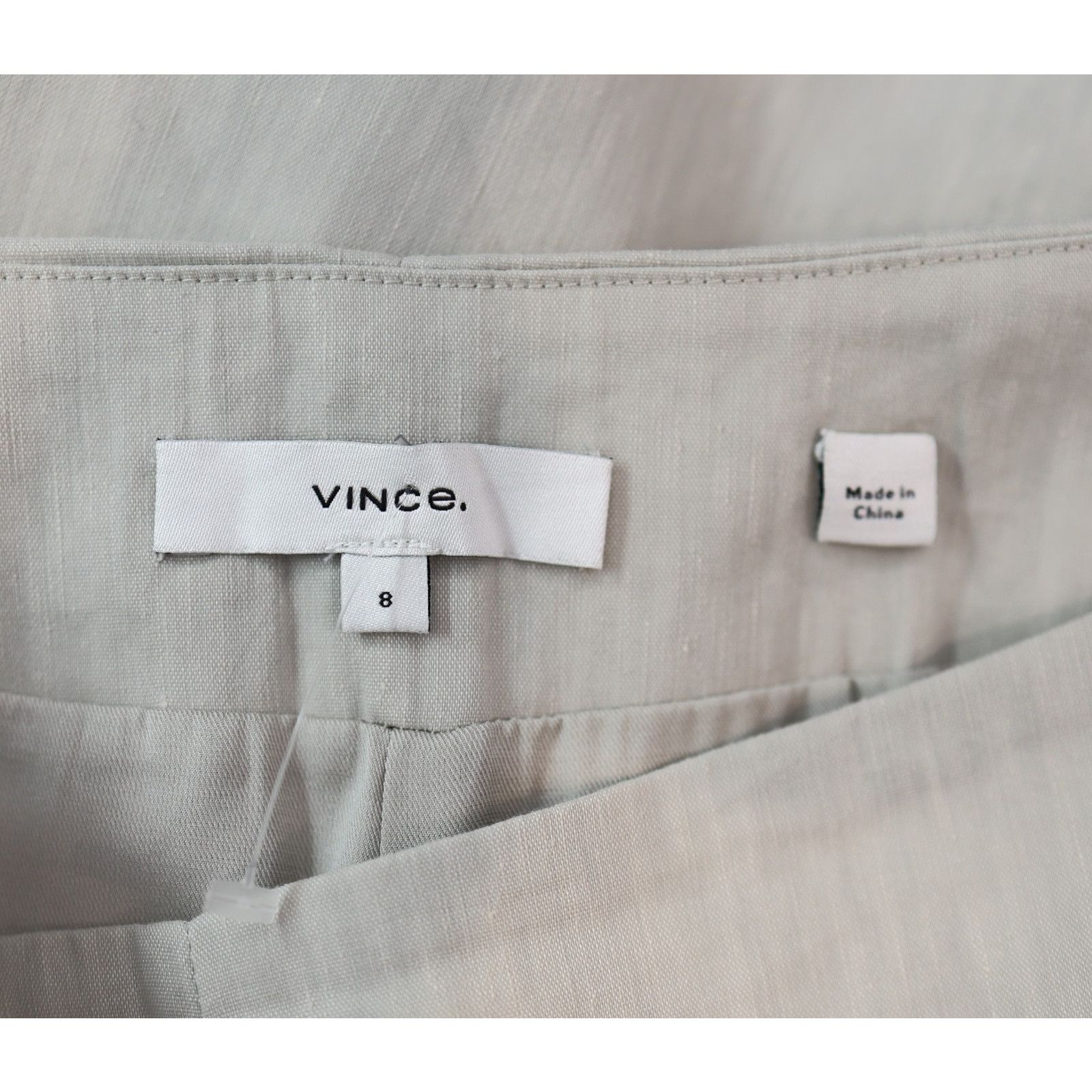 Vince VINCE Linen Wide Leg Cropped Chic Minimalist Pants Size 8 Size 30" / US 8 / IT 44 - 4 Thumbnail