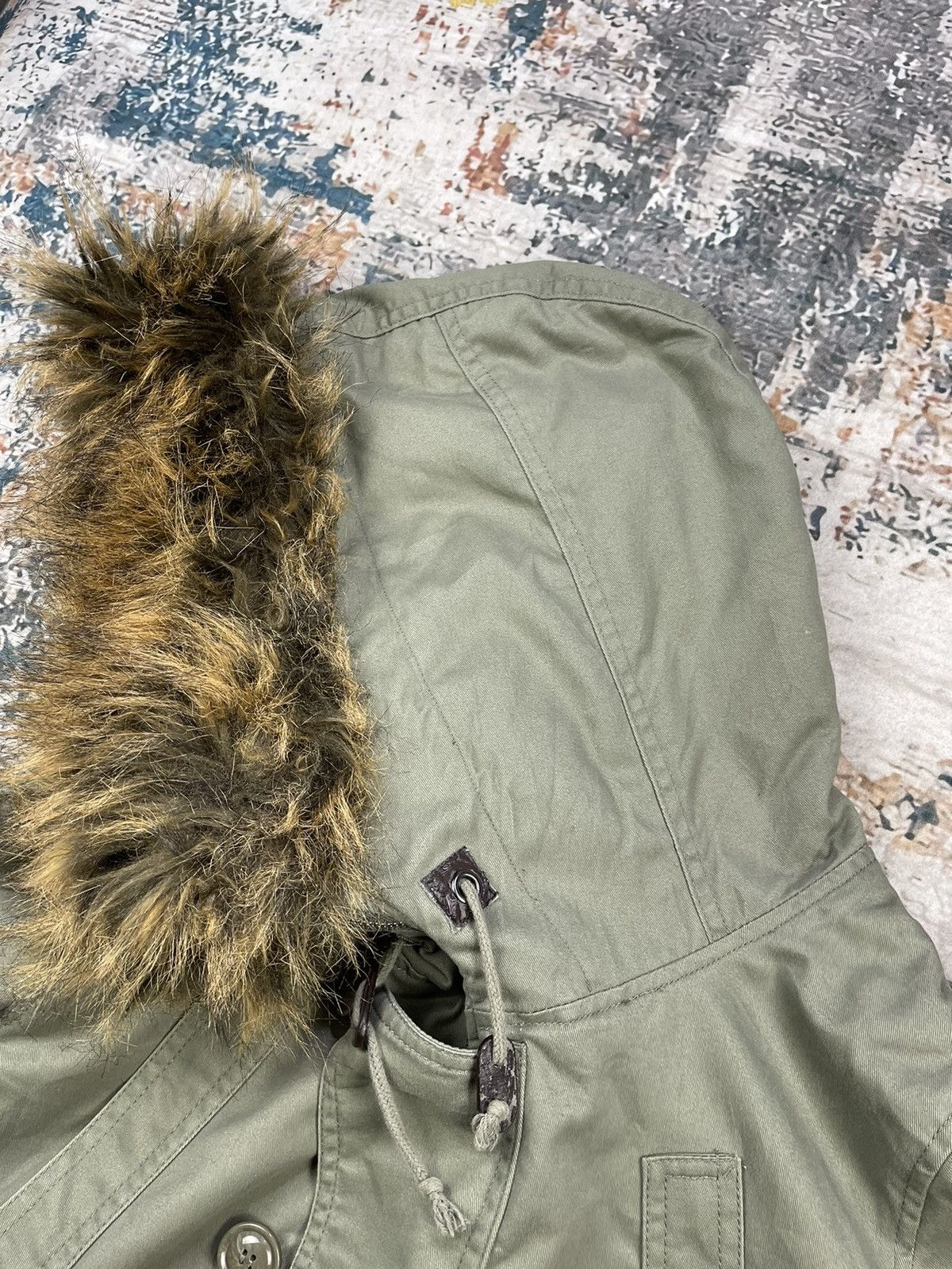 Hypebeast Rush Hour Faux Fur Snorkel Down Parka Jackets Size L / US 10 / IT 46 - 7 Thumbnail