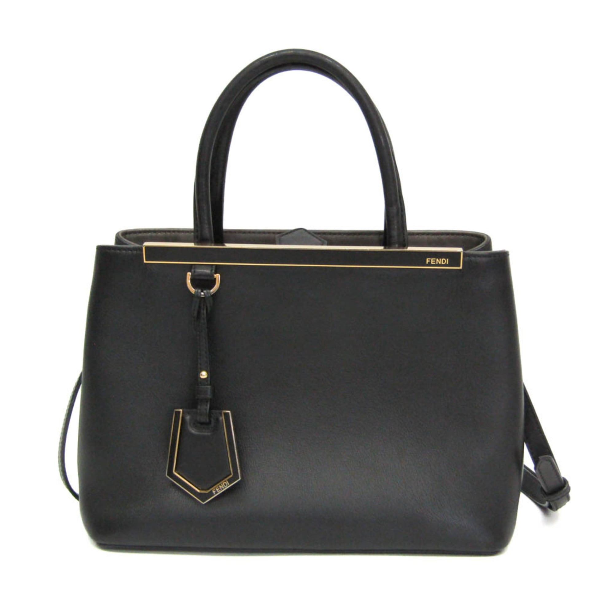 Fendi Fendi Toujour 8BH253 Women's Leather Handbag,Shoulder Bag Black Size ONE SIZE - 1 Thumbnail