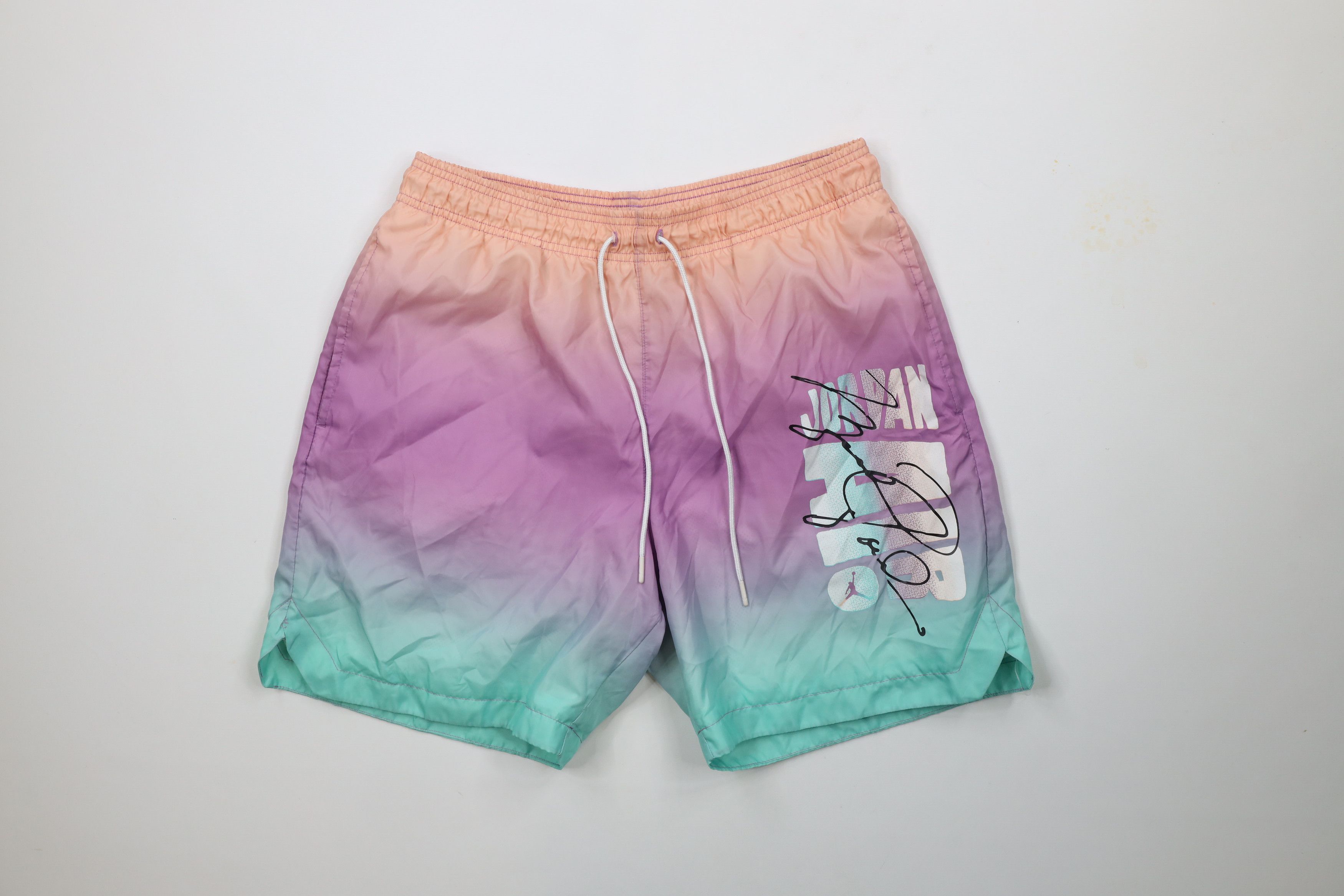 Nike Vintage Nike Air Jordan DNA HBR Lined Poolside Shorts Swim Trunks Grailed