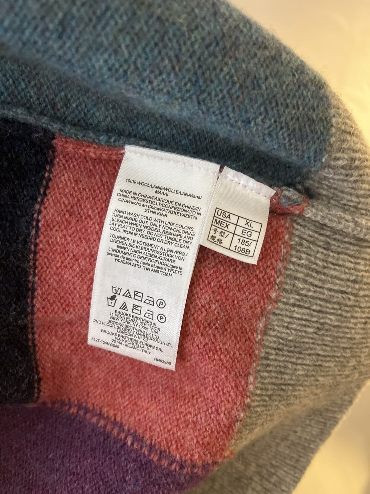Brooks Brothers Brooks Brothers Sweater Wool Knit Knitwear Size US XL / EU 56 / 4 - 5 Thumbnail