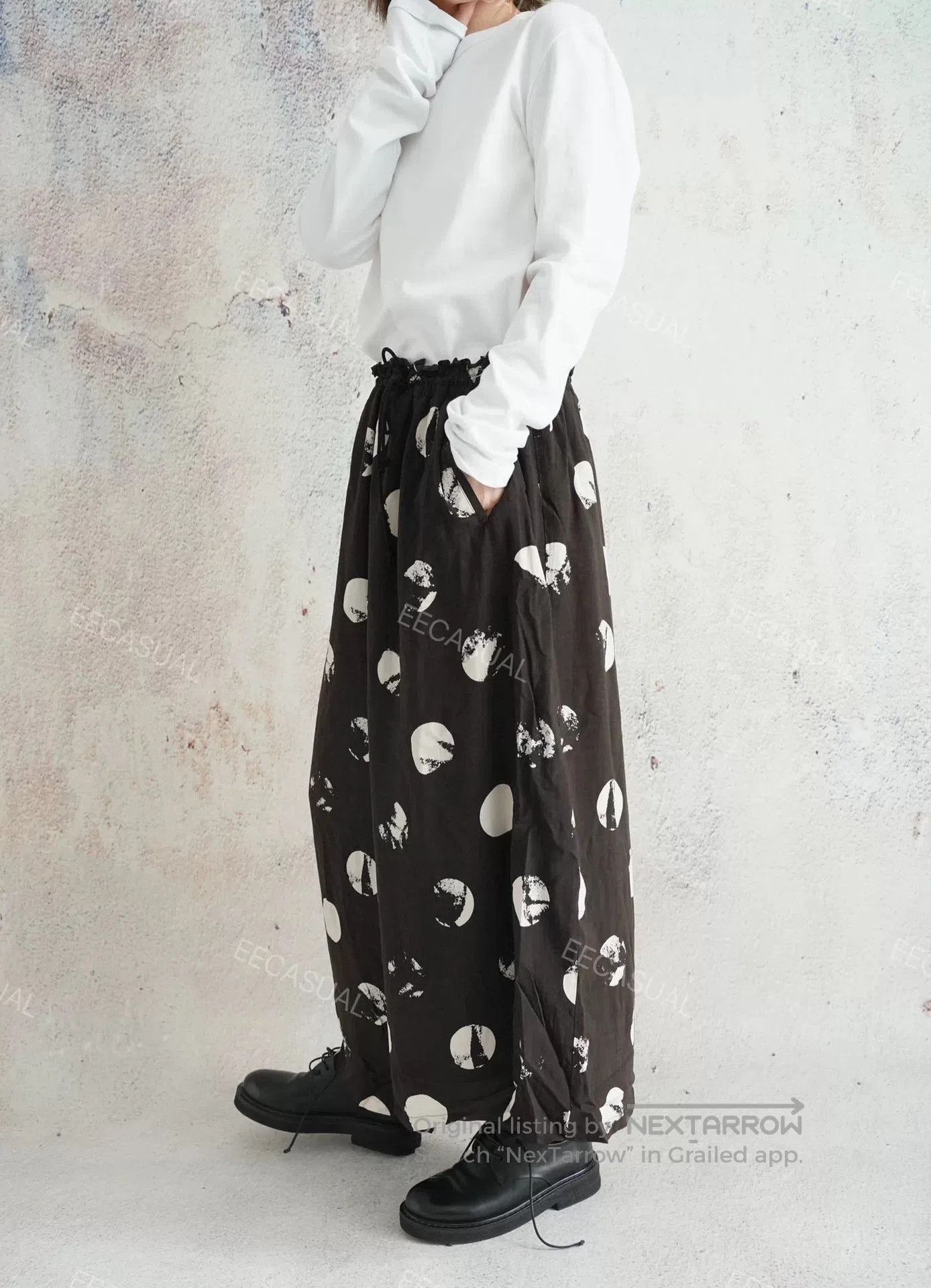 Yashi Yamamuri Yohji Yamamoto Asymmetrical Wide Leg Pants. Size 25" / US 0 / IT 36 - 7 Thumbnail