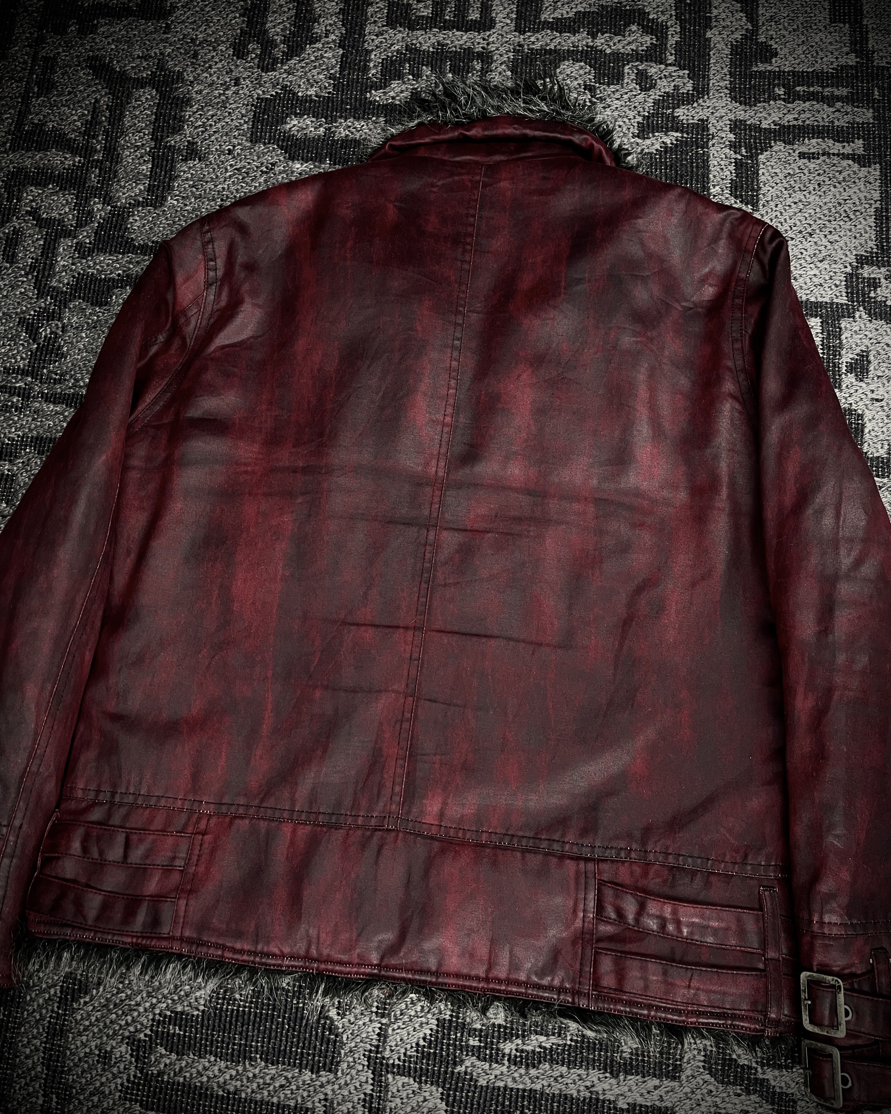 BERNINGS SHO Bernings Sho Deep Red Coated Faux Fur Jacket Size US M / EU 48-50 / 2 - 7 Thumbnail