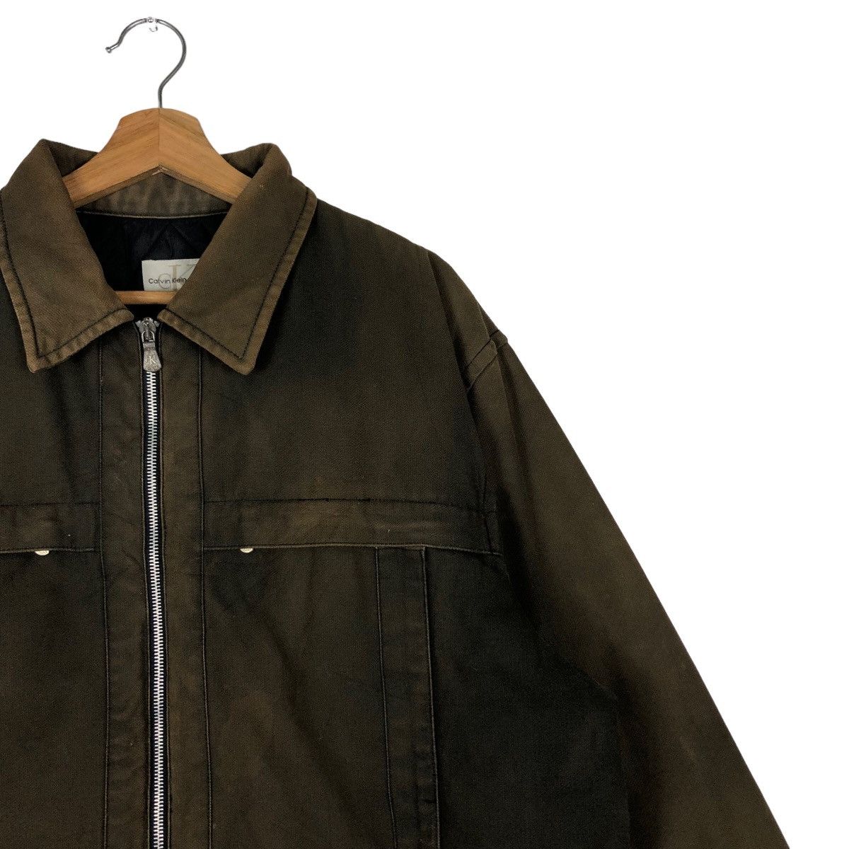 Japanese Brand 🔥90’s Vintage Bomber Jacket Duck Canvas Chore Calvin Klein Size US L / EU 52-54 / 3 - 5 Thumbnail