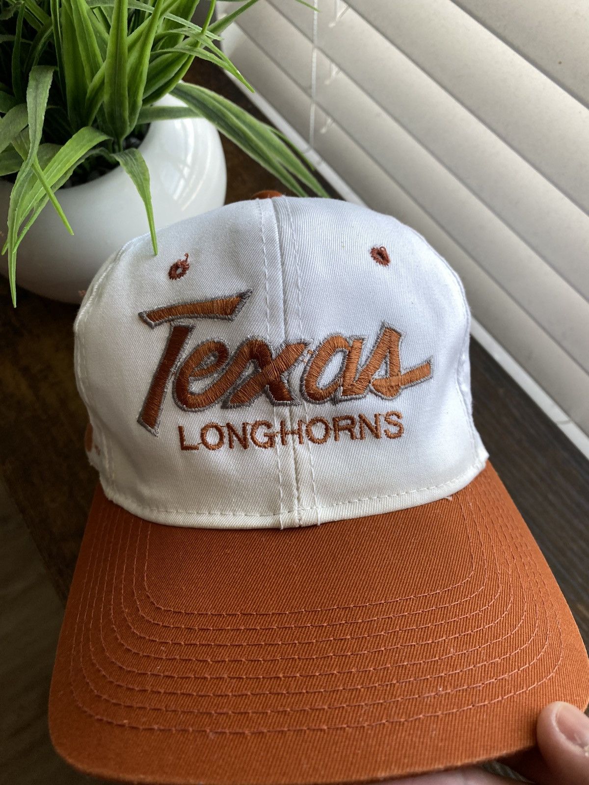 Vintage Vintage 90s Texas Longhorns Double Line Script Snapback Hat Size ONE SIZE - 2 Thumbnail