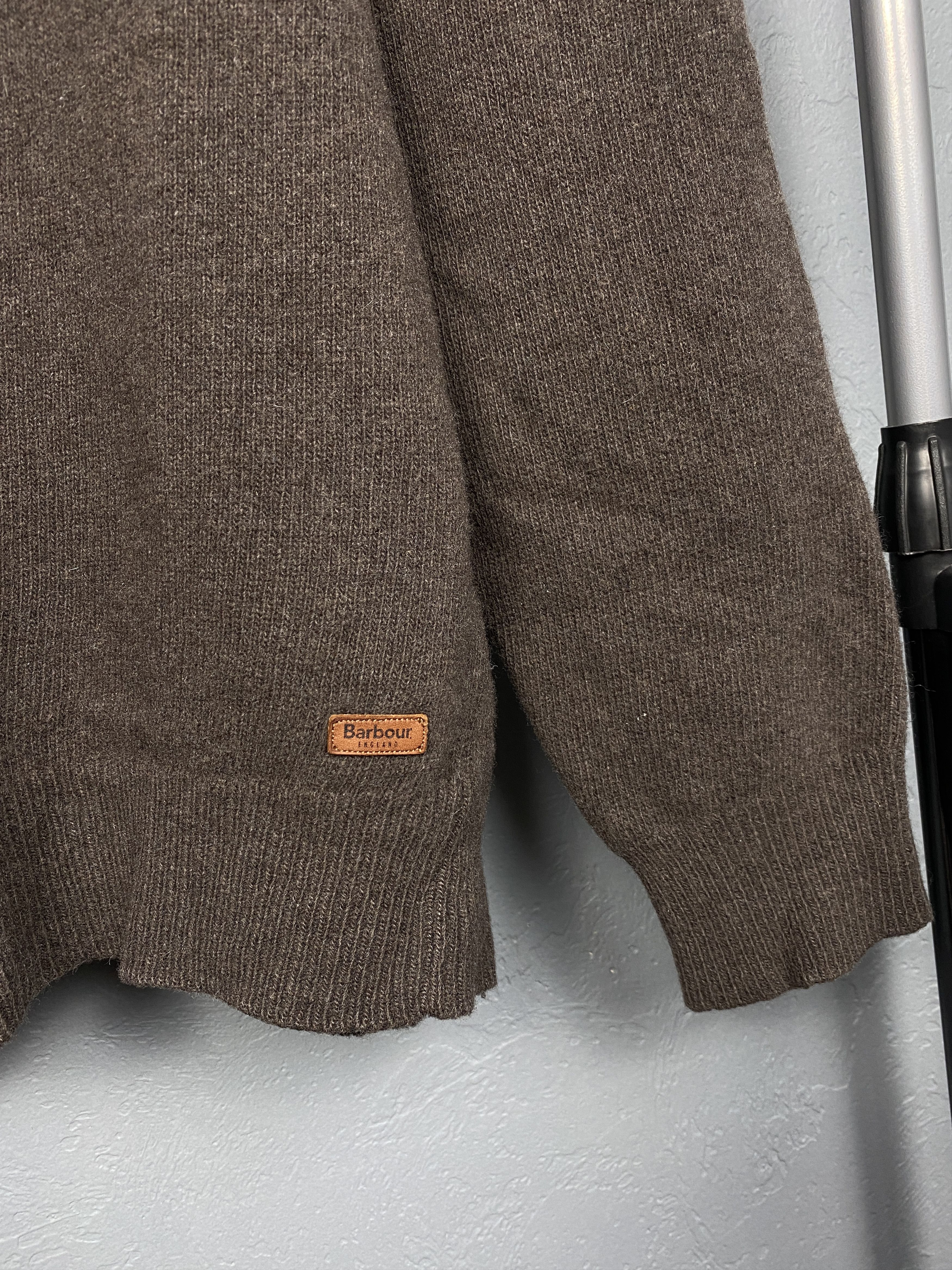 Barbour Barbour Vintage Quarter Zip Wool Knit Mens Sweater Size US L / EU 52-54 / 3 - 3 Thumbnail