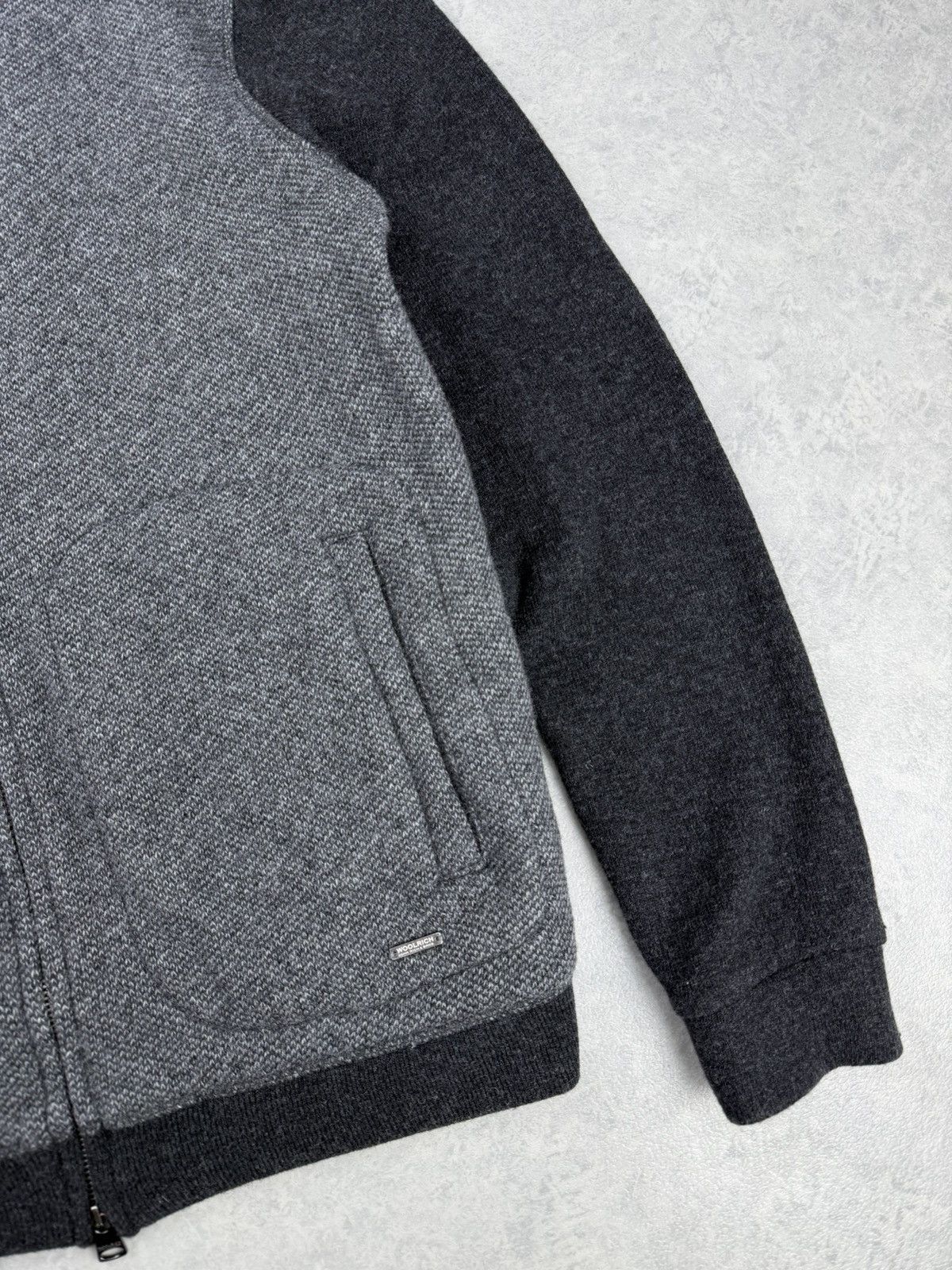 Woolrich Woolen Mills Woolrich Wool Zip Sweater Grey Black Men’s M Size US M / EU 48-50 / 2 - 2 Thumbnail
