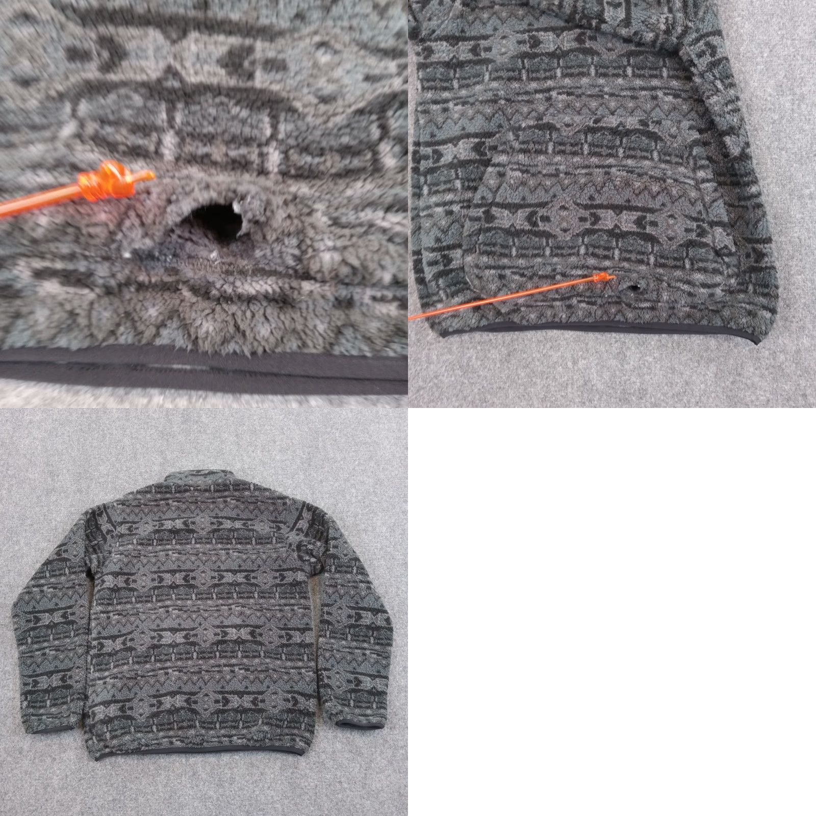 Vintage Columbia Mens Small Gray Fleece Jacket Mock Neck Long Sleeve Aztec Size US S / EU 44-46 / 1 - 8 Thumbnail