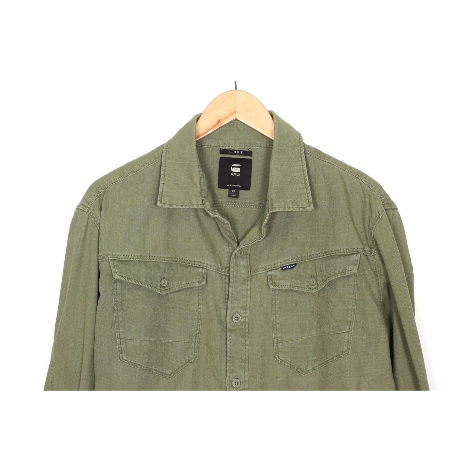 G-Star G-Star ARC 3D SLIM Denim Shirt Men XL Long Sleeve Slim Fit VR2842 Size US XL / EU 56 / 4 - 2 Thumbnail