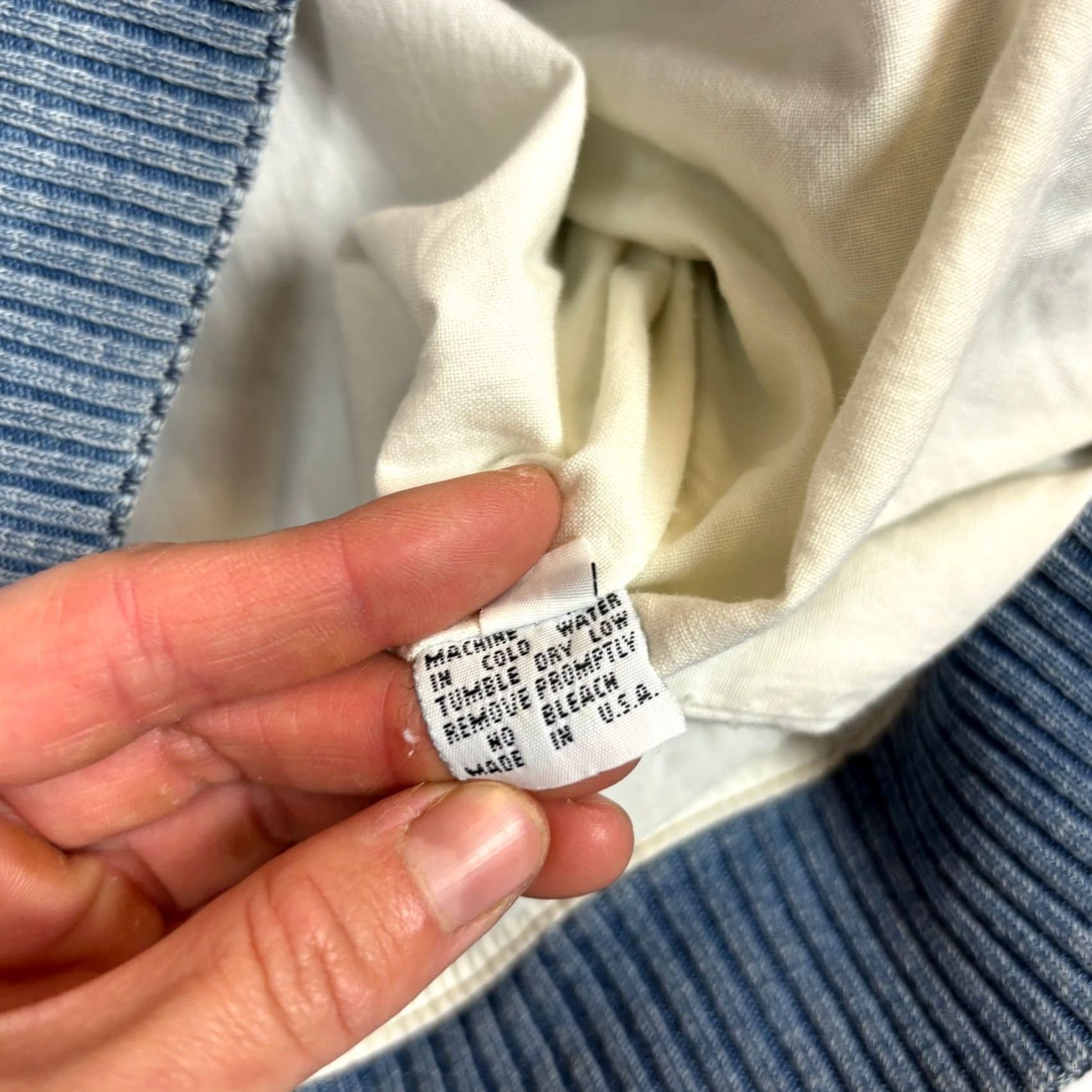 Denime 90s Panavision Denim Varsity Jacket Mens XL Vintage Blue Size US XL / EU 56 / 4 - 6 Thumbnail
