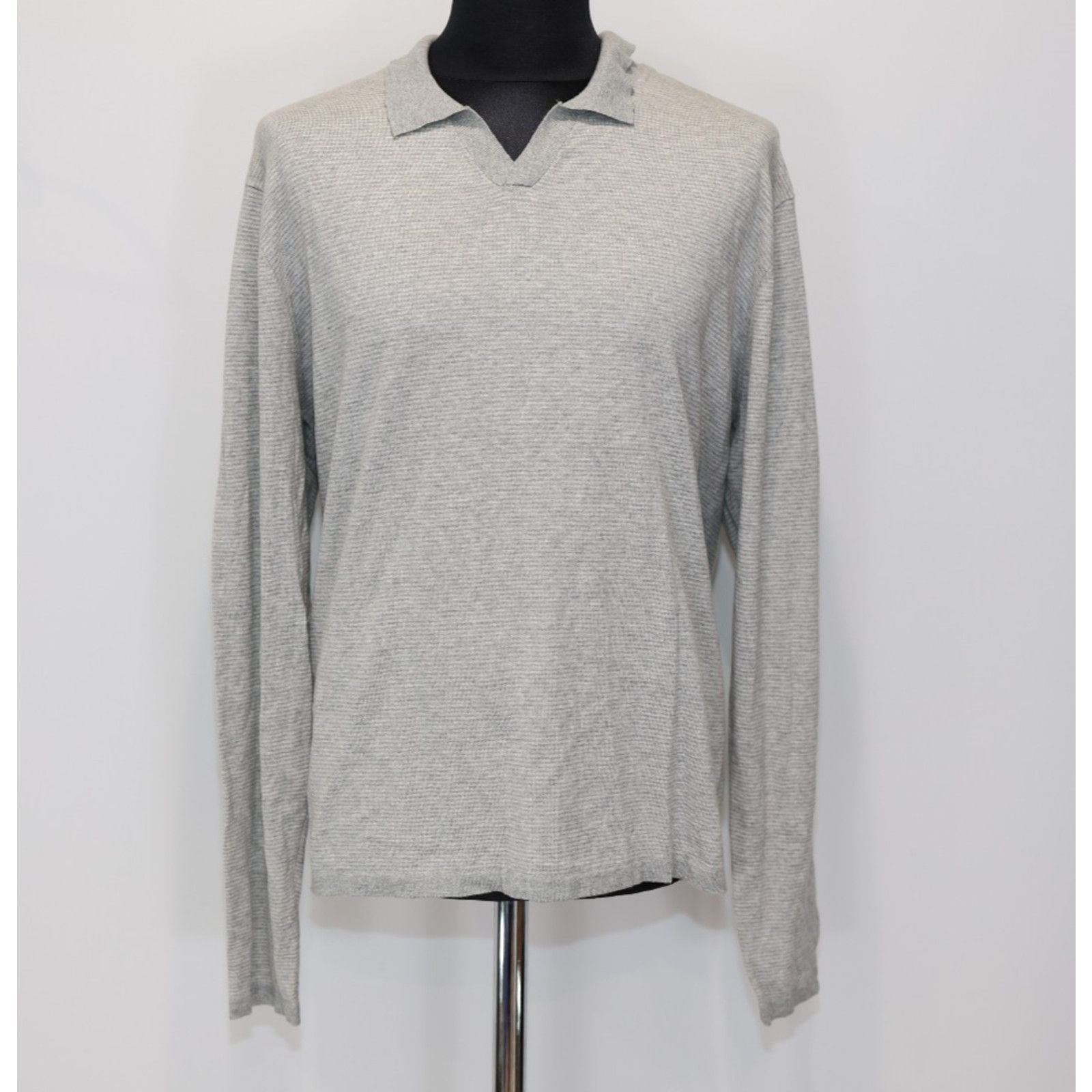 Robert Barakett ROBERT BARAKETT Gray Sarina Polo Sweater Size XXL $175 Size US XXL / EU 58 / 5 - 2 Thumbnail