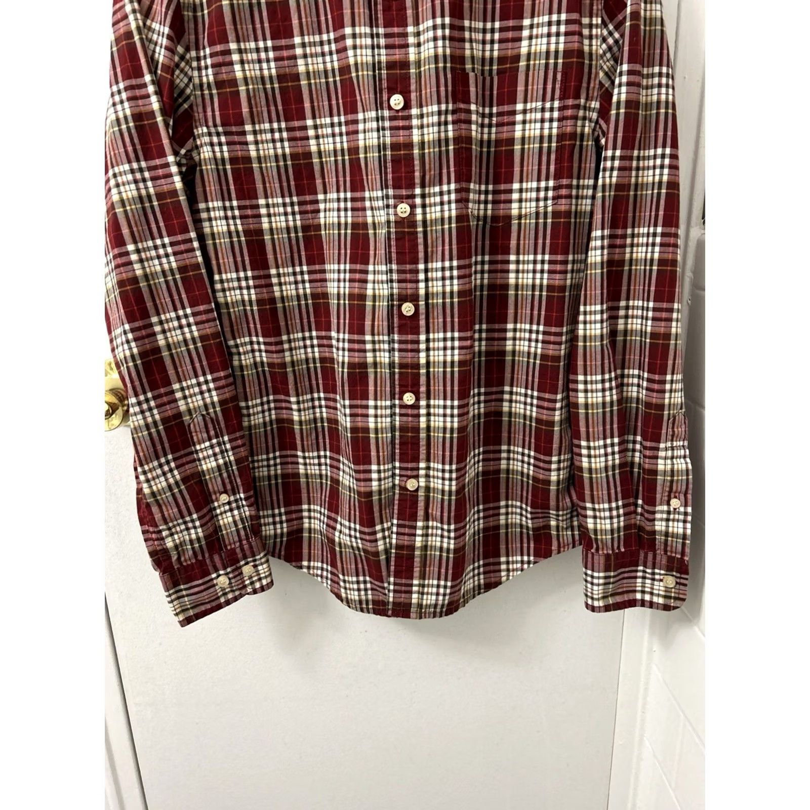 Vintage LL Bean Signature Shirt Mens Sz S Red Oxford Plaid Button Down L/S 281173 Size US S / EU 44-46 / 1 - 3 Thumbnail