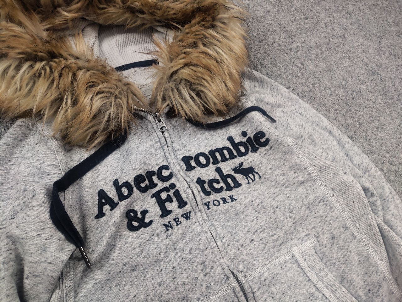 Abercrombie & Fitch Abercrombie Vintage Y2K crazy fur zip Hoodie if six was nine Size XS / US 0-2 / IT 36-38 - 4 Thumbnail