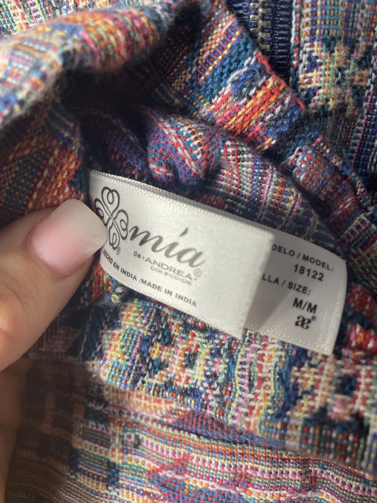 Other Mía de Andrea Jacket Womens Sz Medium Lightweight Boho EUC Size M / US 6-8 / IT 42-44 - 4 Thumbnail