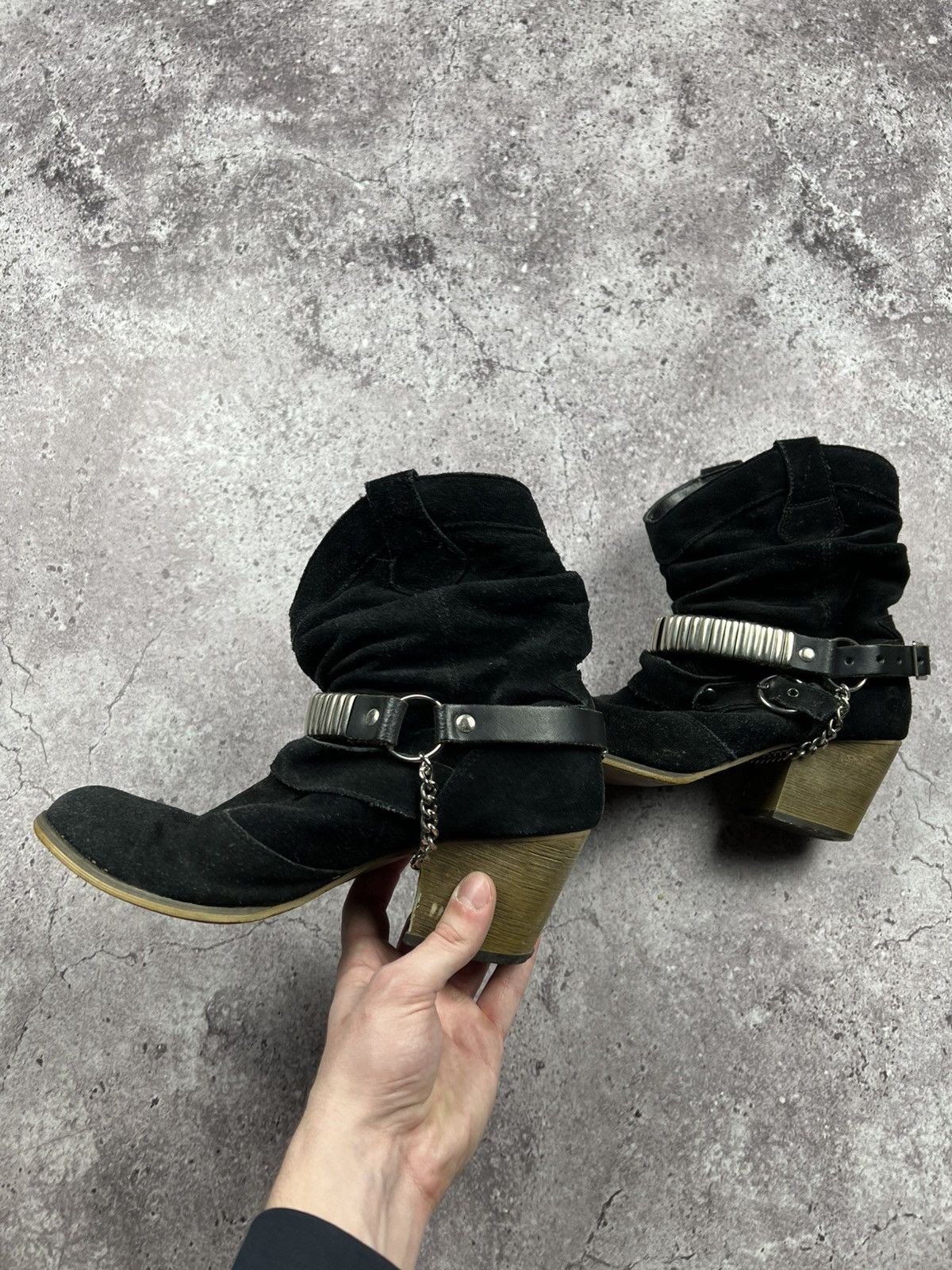 Japanese Brand STRAPS BELTED A.S 98 style Boots Leather Style Rick Owens Size US 7 / EU 40 - 3 Thumbnail