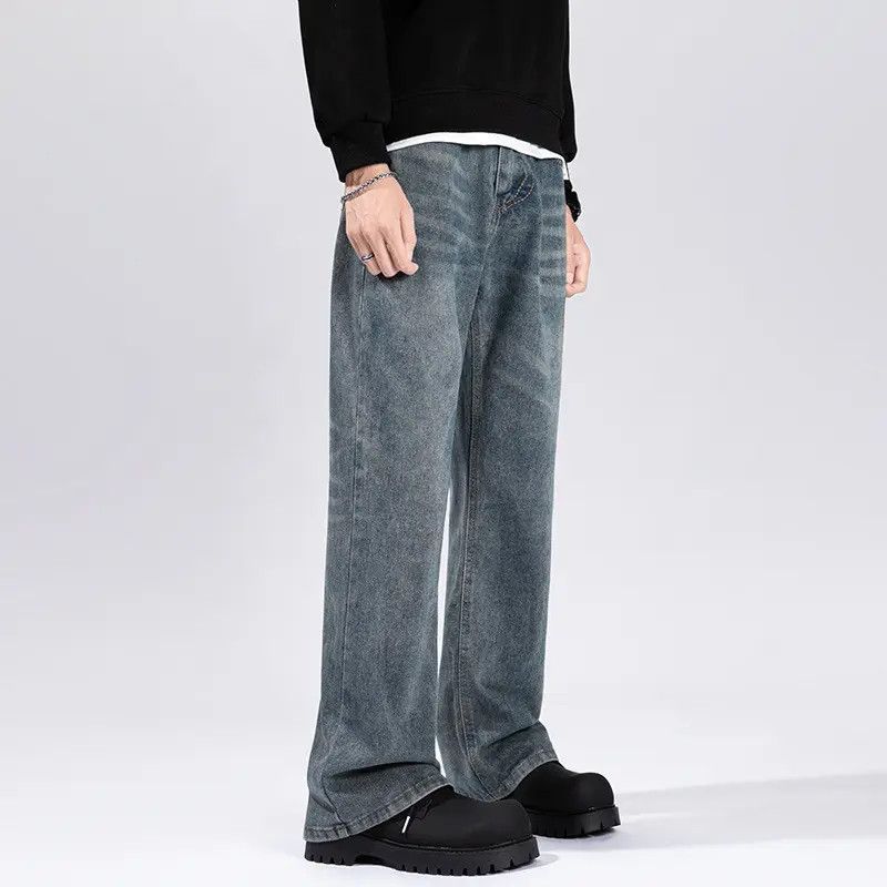 Japanese Brand × Jean Retro loose straight leg wide leg gradient jeans Size US 30 / EU 46 - 4 Thumbnail