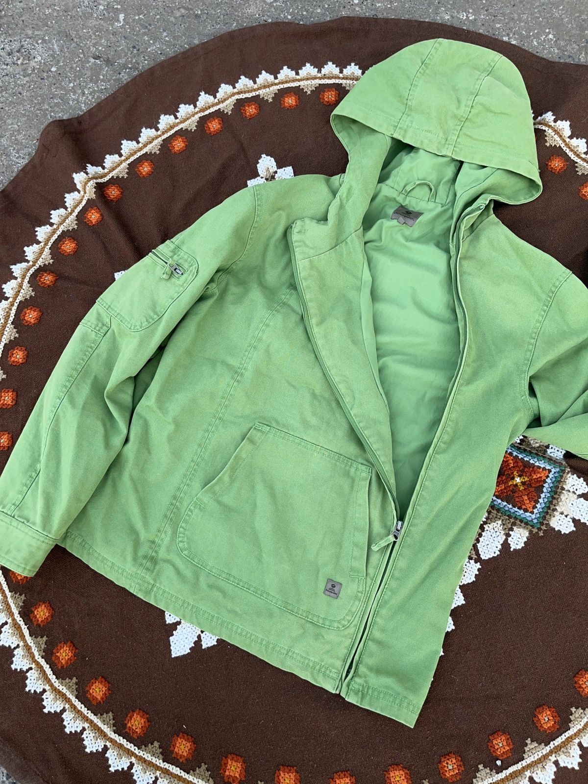 Vintage Vintage Asymmetrical Zip Jacket Deconstructed Canvas Size M / US 6-8 / IT 42-44 - 3 Thumbnail
