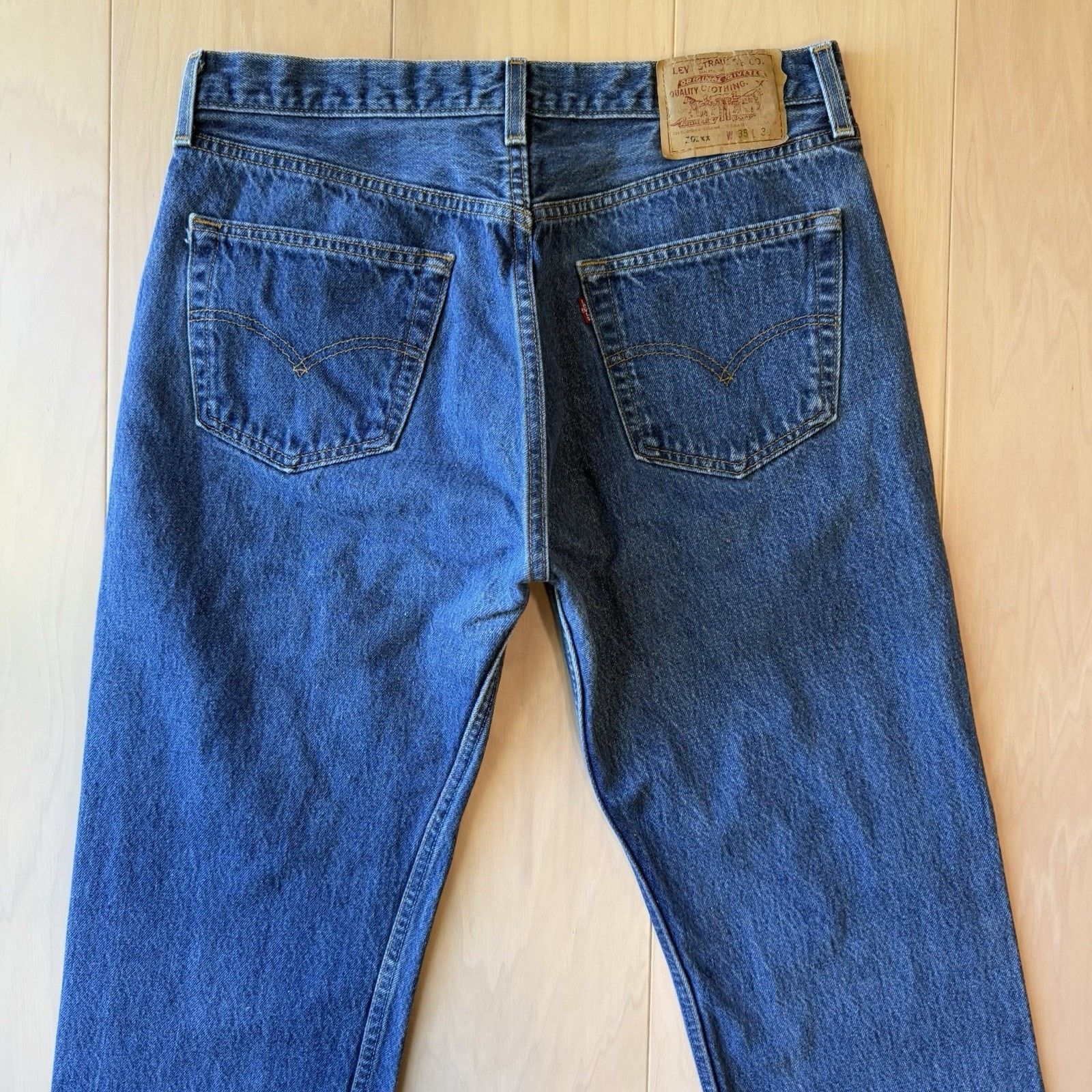 Levi's × Vintage Vintage Levis 501 Jeans 33 Blue 90s Made in USA Workwear Size US 33 - 7 Thumbnail