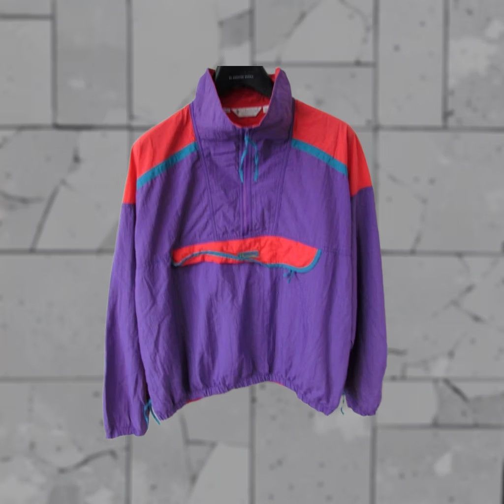 Vintage COLUMBIA ¼ ZIP SHELL JACKET - EXTRA LARGE MENS - RETRO STYLE - 46/48 Size US S / EU 44-46 / 1 - 1 Thumbnail