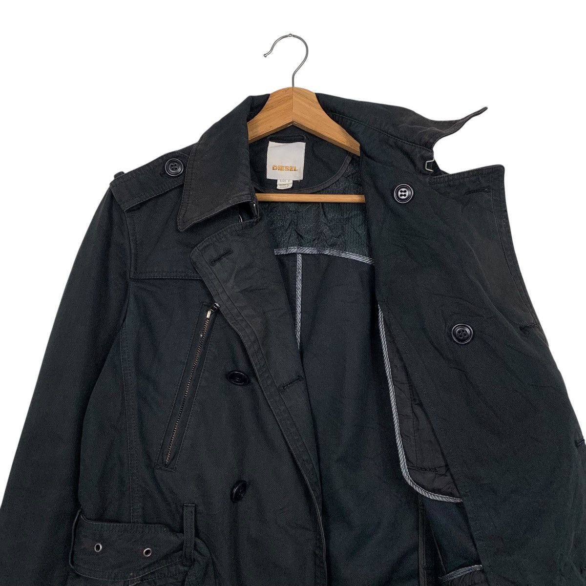 Diesel Diesel Double Breasted Black Coat Size US S / EU 44-46 / 1 - 10 Thumbnail