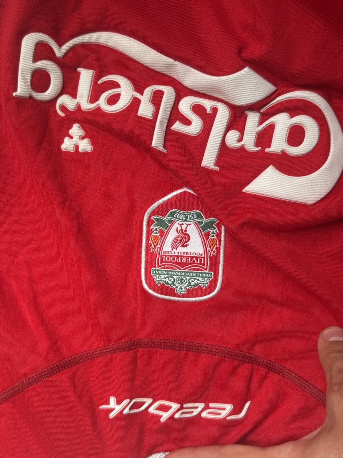 Reebok Vintage Liverpool Soccer jersey 2002 kit reebok Size US L / EU 52-54 / 3 - 4 Thumbnail