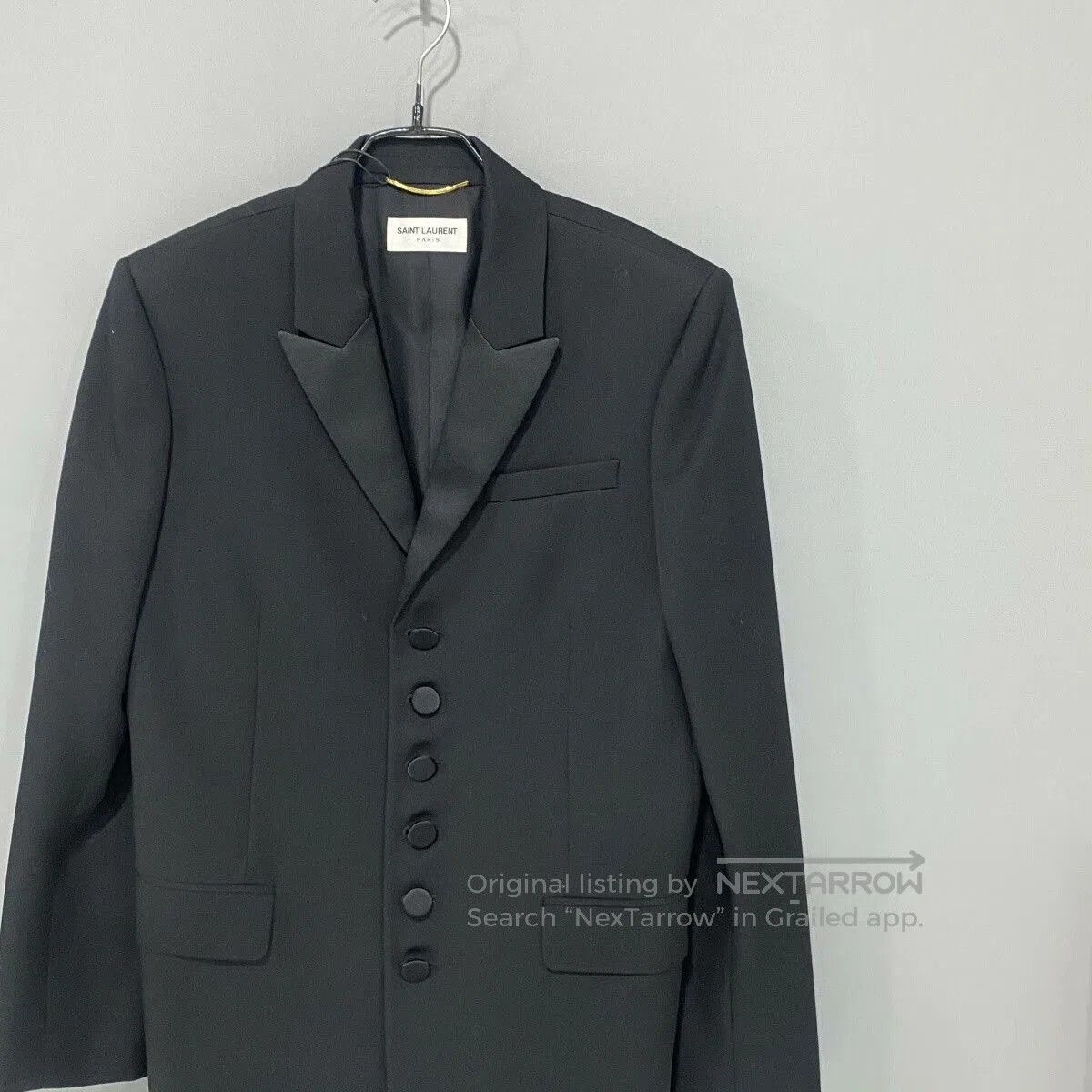 Saint Laurent Paris Saint Laurent Black Smoking Blazer. Size S / US 4 / IT 40 - 2 Thumbnail