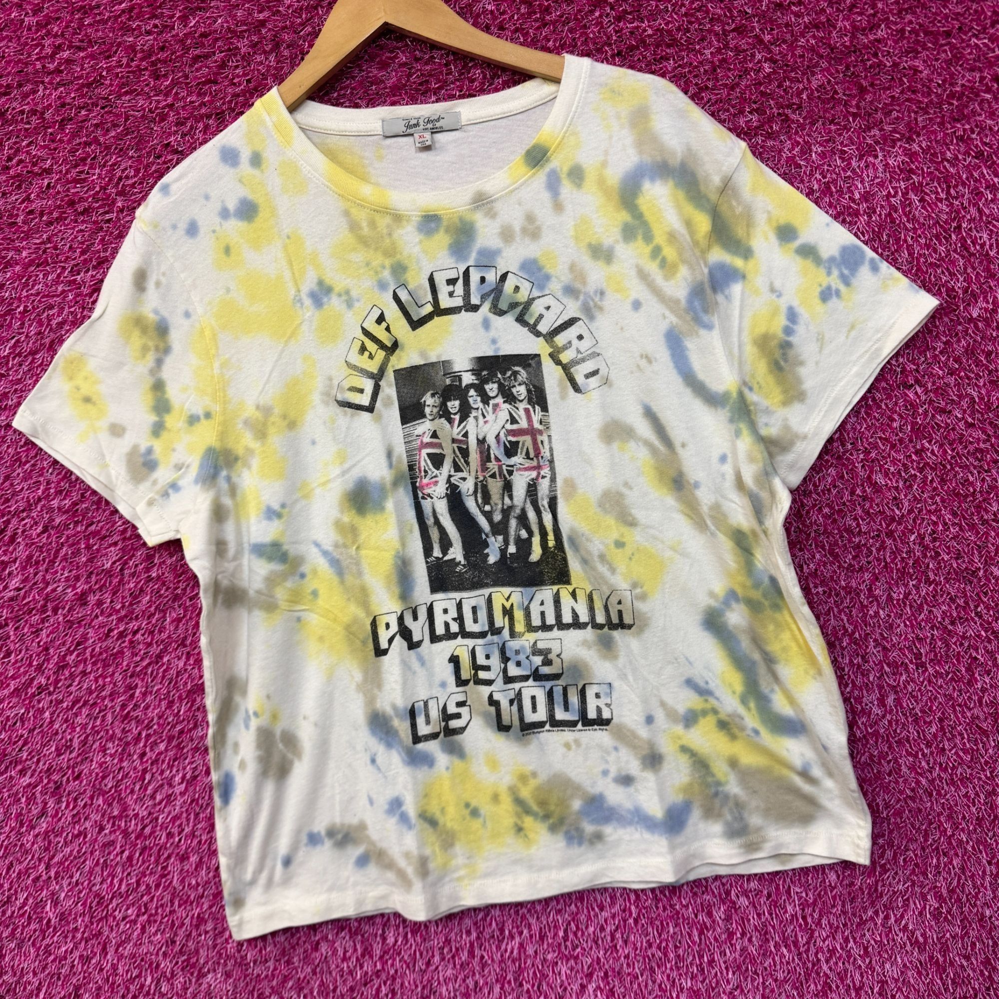 Def Leppard Def Leppard Pyromania 1983 US Tour Heavy Metal Tie Dye XL Size US XL / EU 56 / 4 - 2 Thumbnail