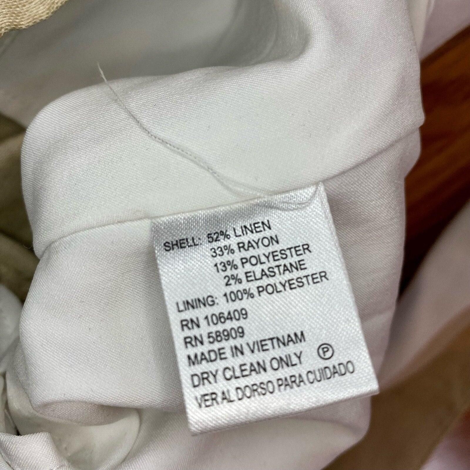 Other Antonio Melani Tan Sleeveless Wide Leg Jumpsuit Womens 12 Size XL / US 12-14 / IT 48-50 - 10 Thumbnail