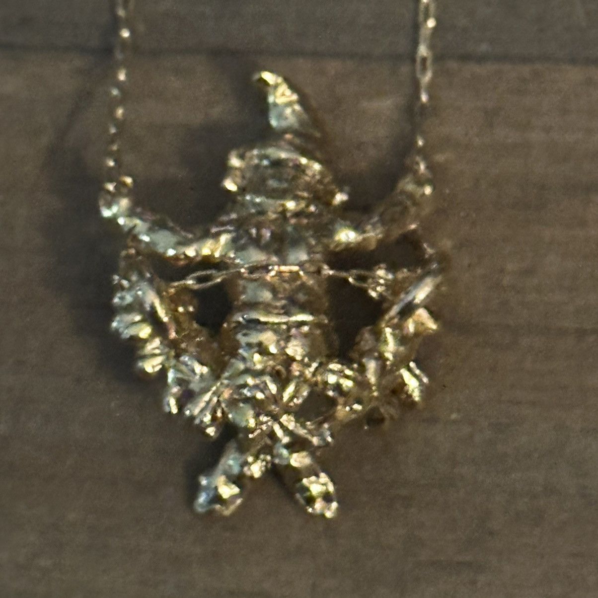 Other × Vintage Franklin Mint Swinging lucky Leprechaun necklace Size ONE SIZE - 4 Thumbnail