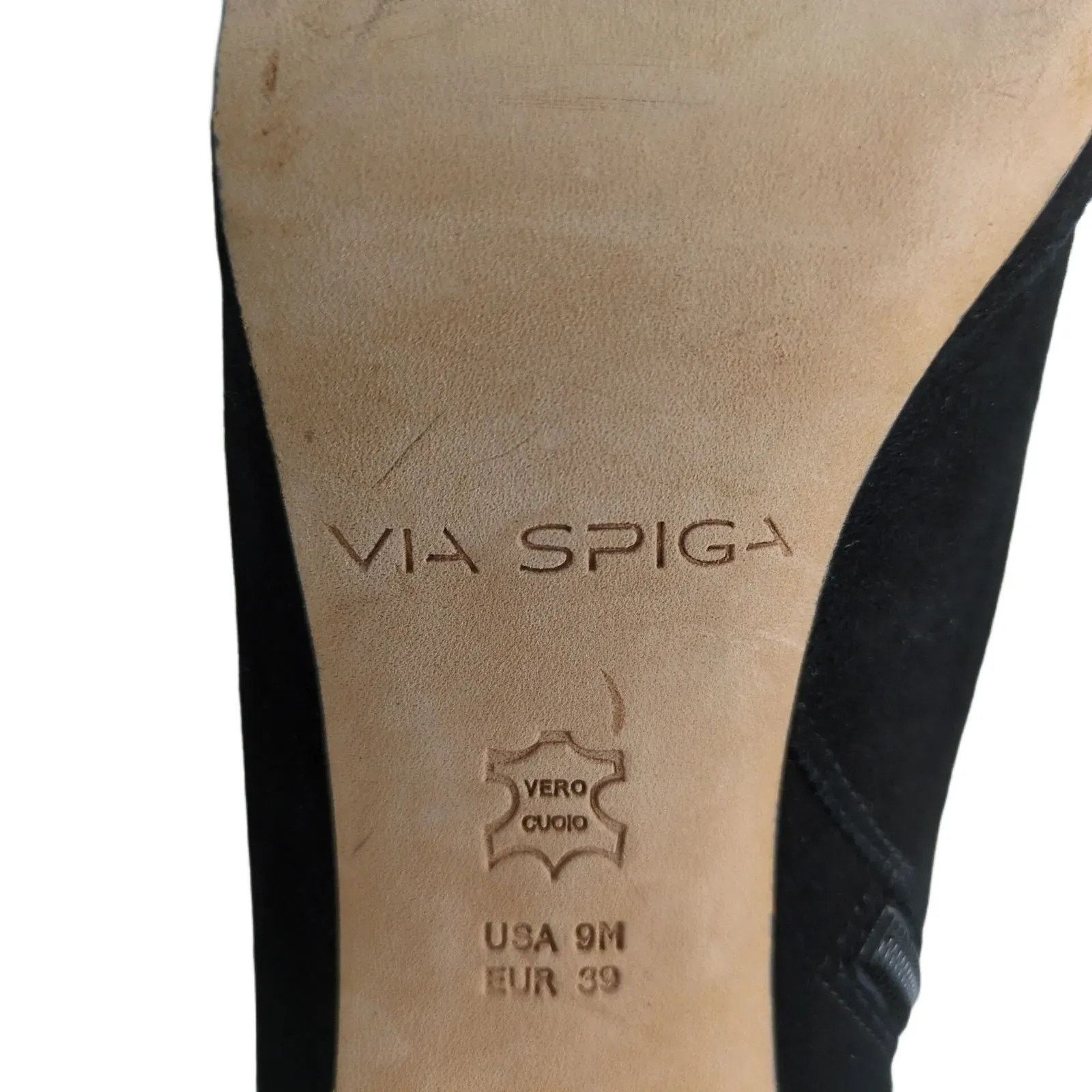 Other Vero Cuoio VIA SPIGA 9 Suede Italian Leather Ankle Booties Size US 9 / IT 39 - 6 Thumbnail